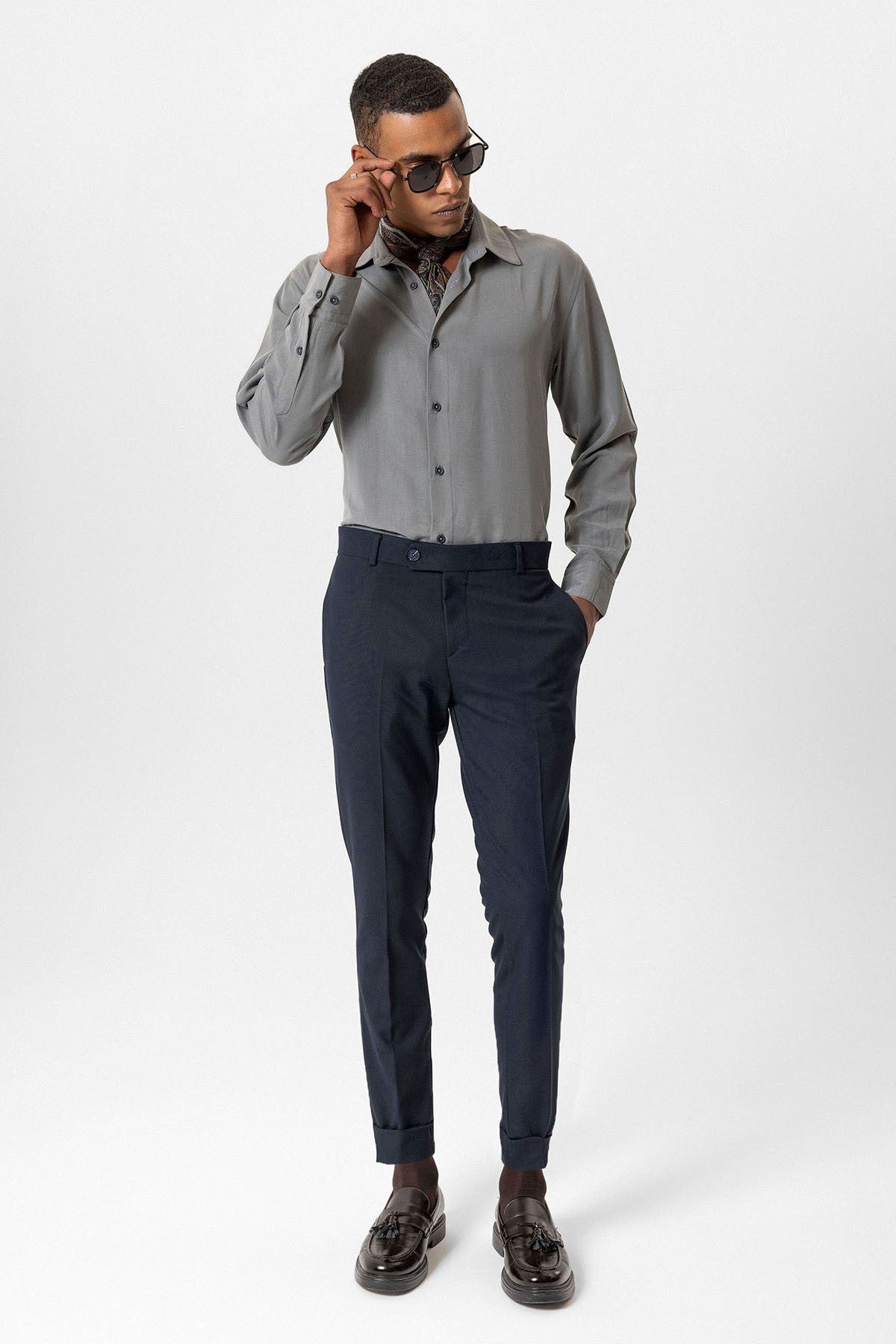 Antioch Regular Fit Duble Paça Erkek Pantolon