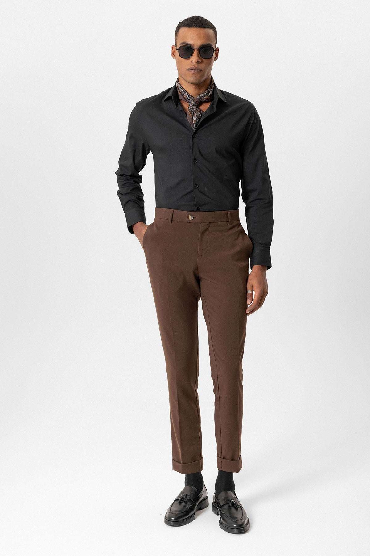 Antioch Regular Fit Duble Paça Erkek Pantolon
