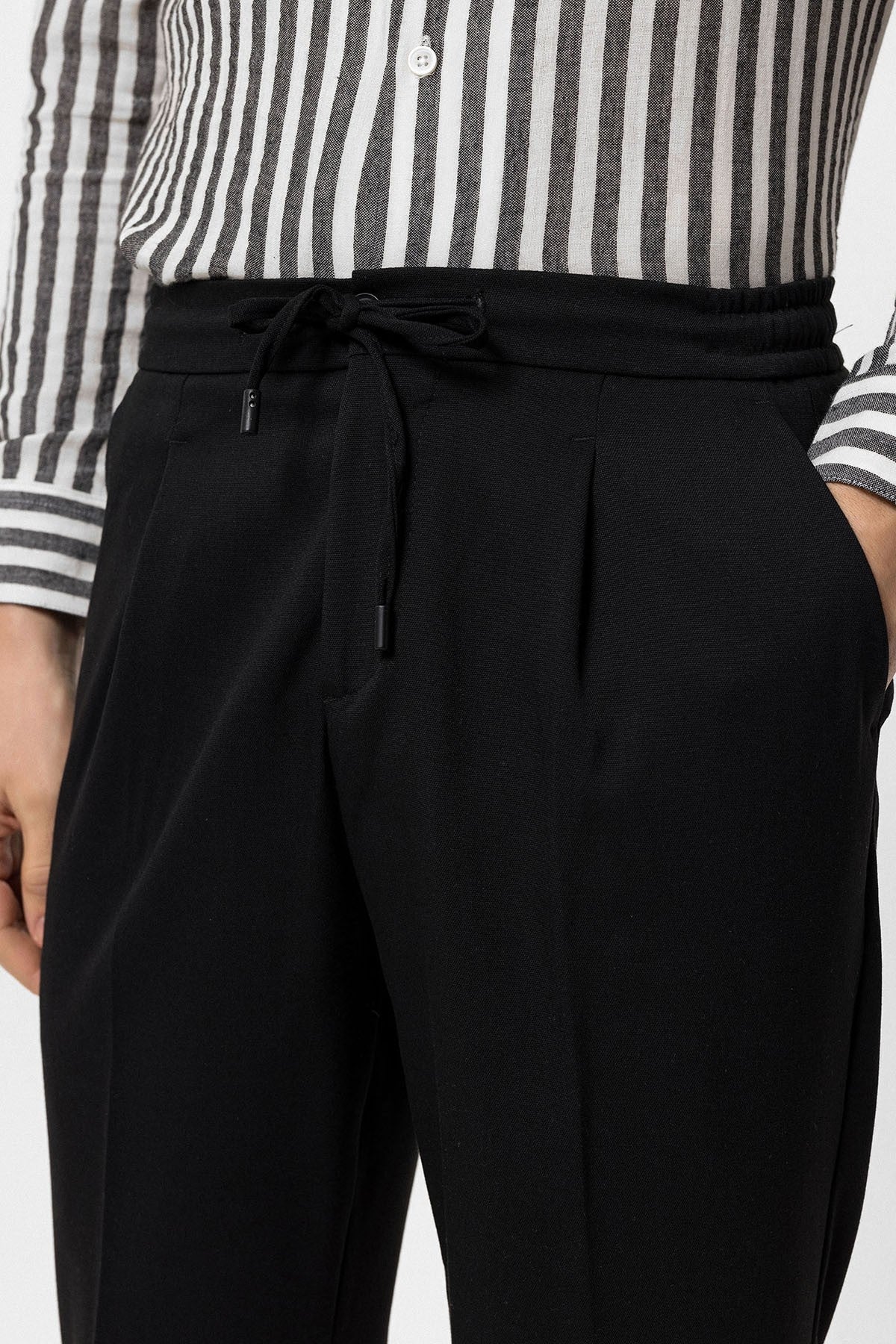 Antioch Elastik Bel Pileli Erkek Pantolon