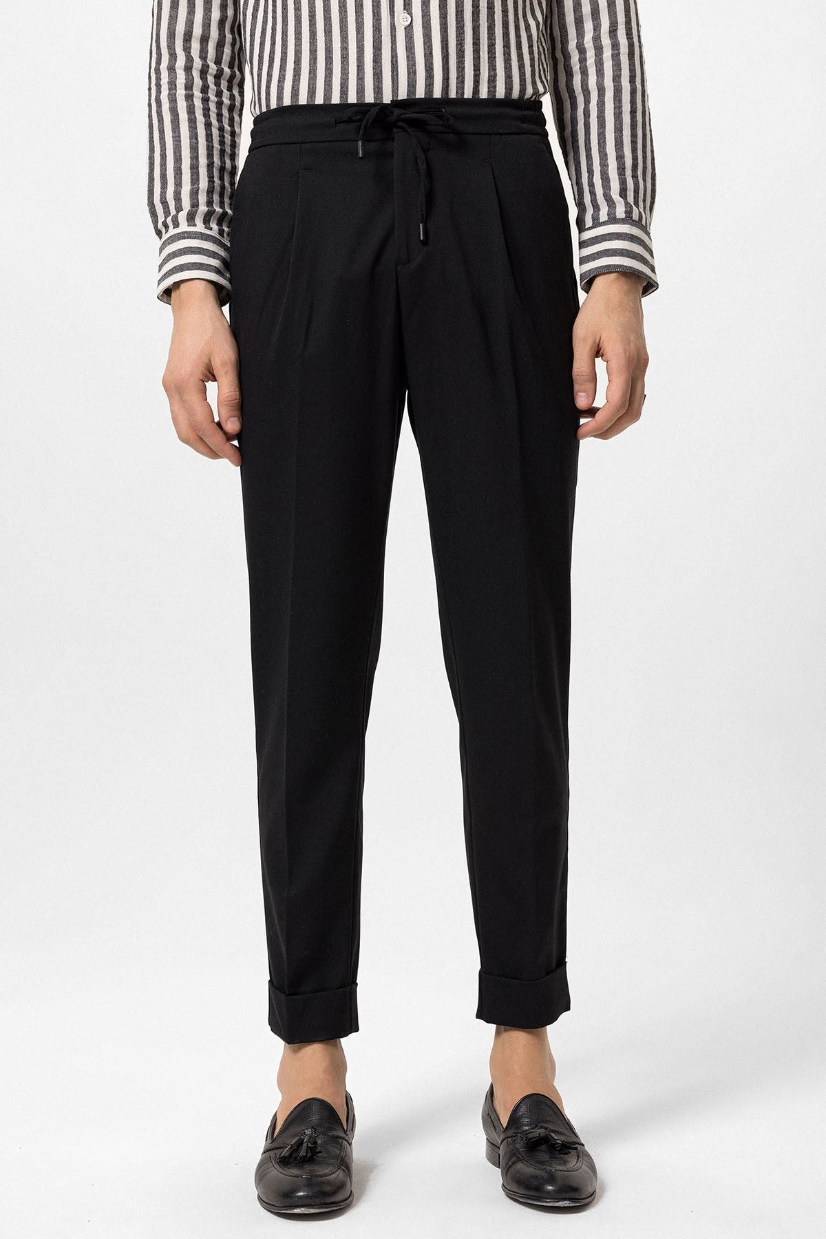 Antioch Elastik Bel Pileli Erkek Pantolon