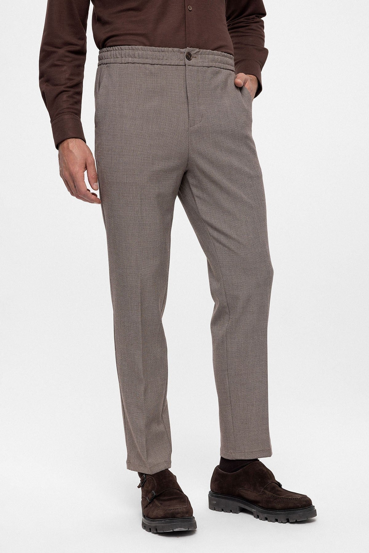 Antioch Beli Lastikli Regular Fit Erkek Pantolon