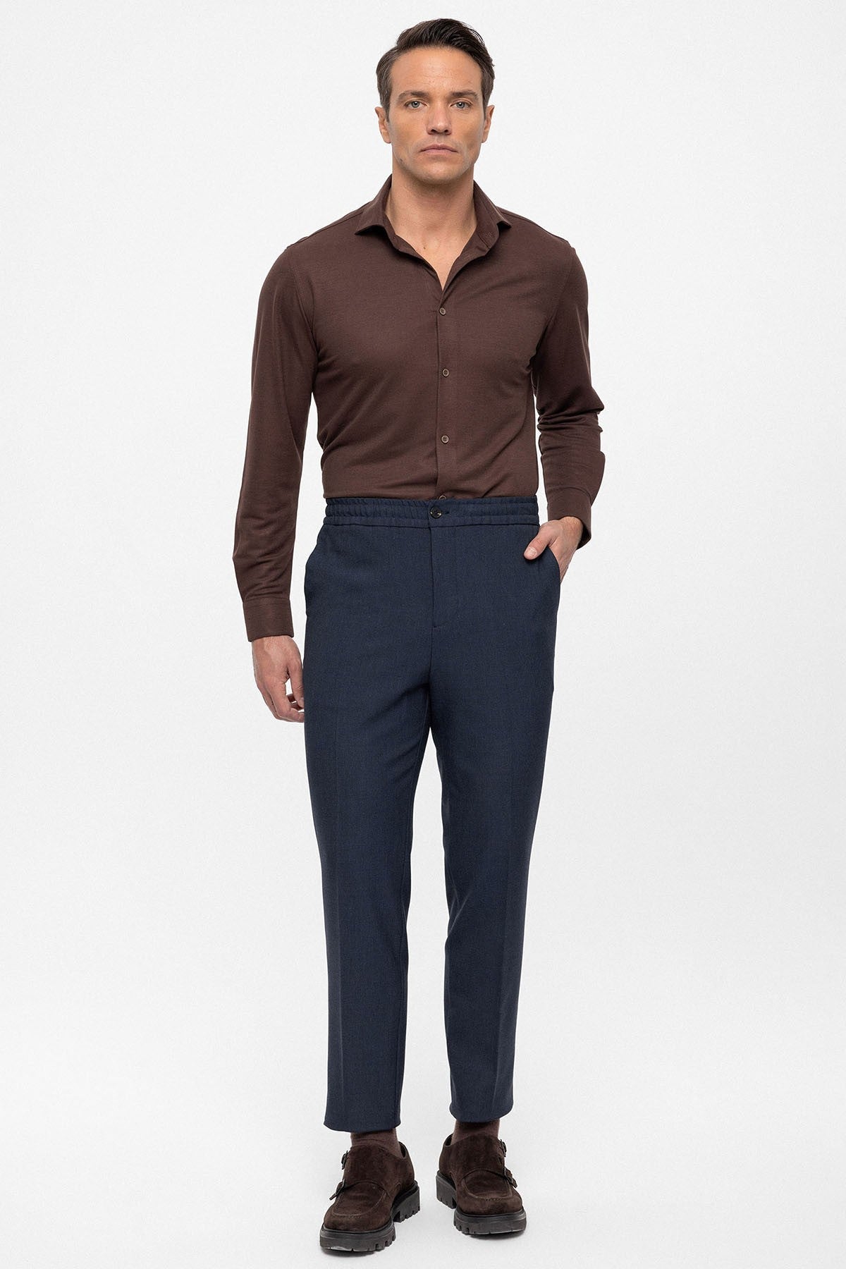 Antioch Beli Lastikli Regular Fit Erkek Pantolon