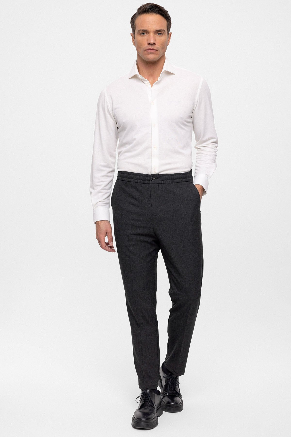Antioch Beli Lastikli Regular Fit Erkek Pantolon