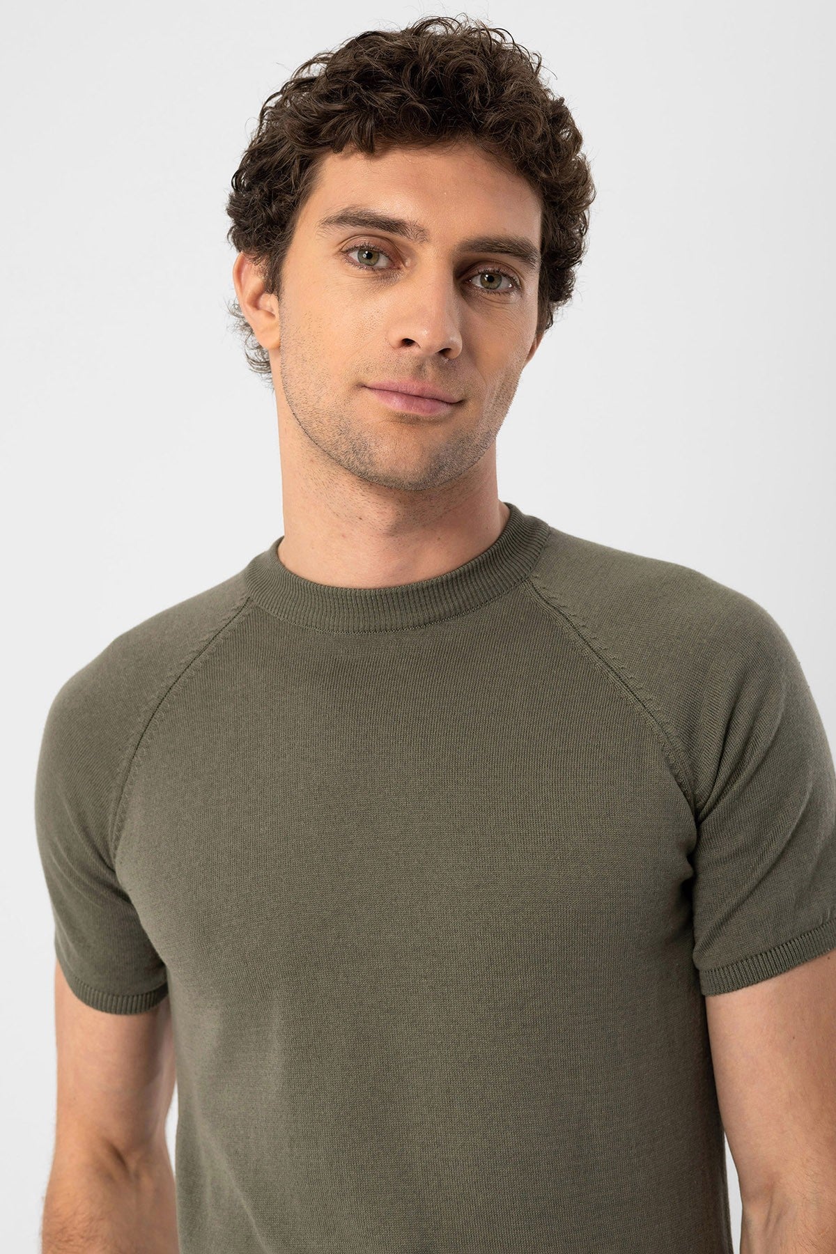 Antioch Bisiklet Yaka Slim Fit Erkek Triko T-Shirt