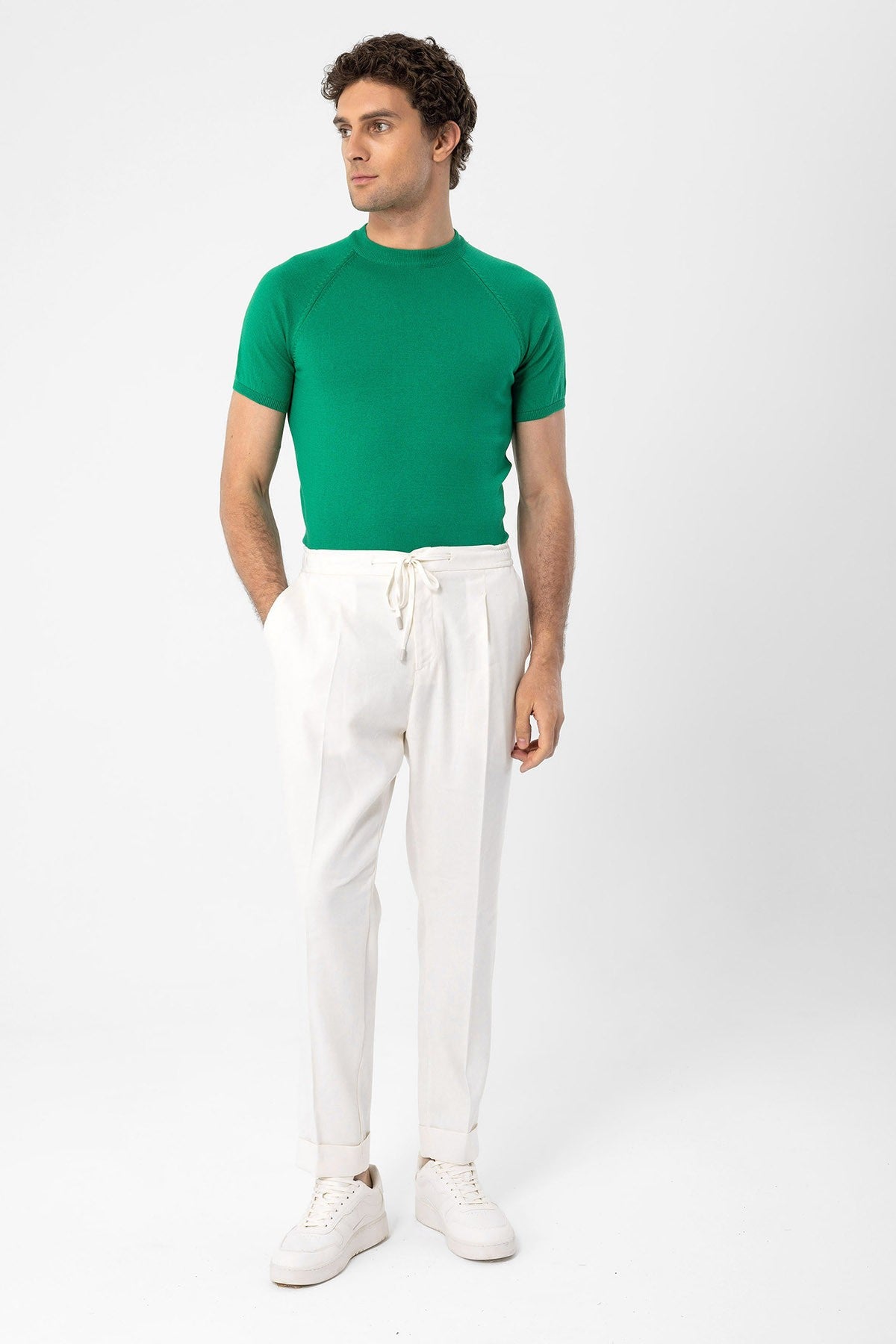 Antioch Bisiklet Yaka Slim Fit Erkek Triko T-Shirt