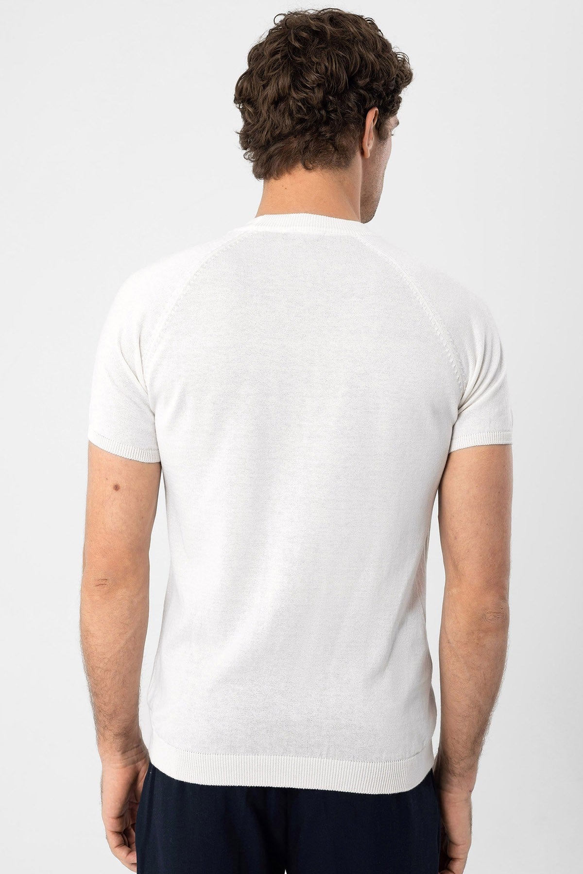 Antioch Bisiklet Yaka Slim Fit Erkek Triko T-Shirt