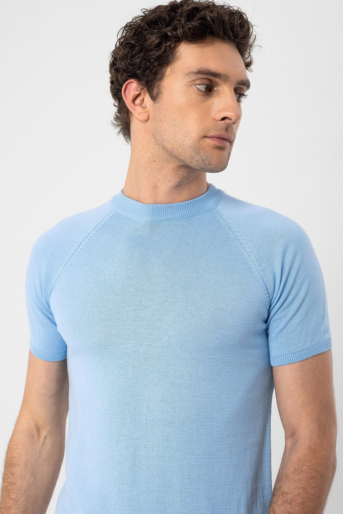 Antioch Bisiklet Yaka Slim Fit Erkek Triko T-Shirt