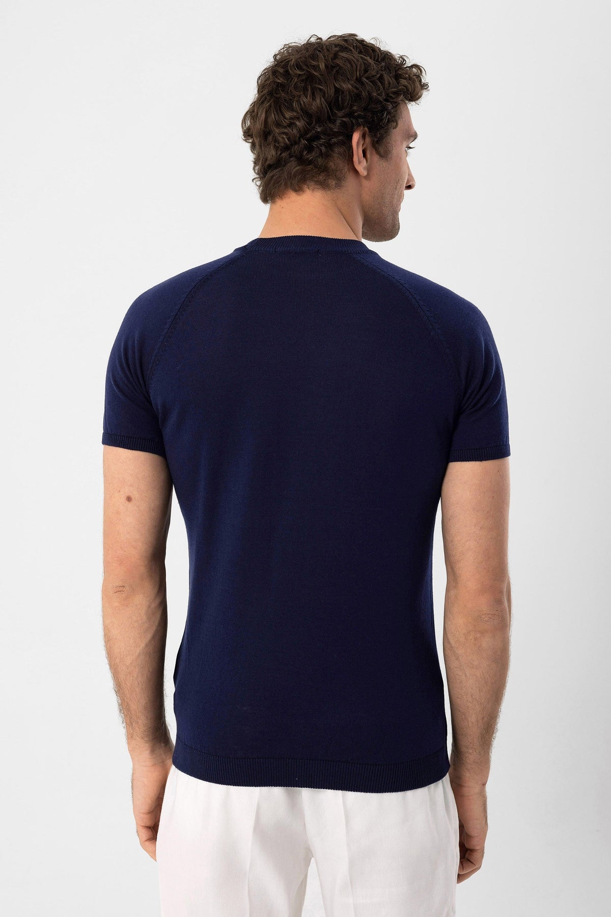 Antioch Bisiklet Yaka Slim Fit Erkek Triko T-Shirt