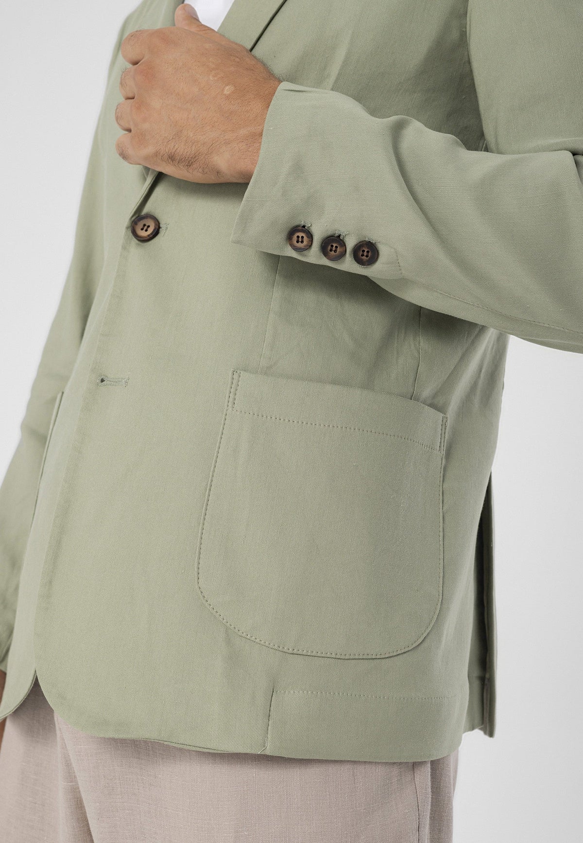 Antioch %100 Keten Erkek Blazer Ceket
