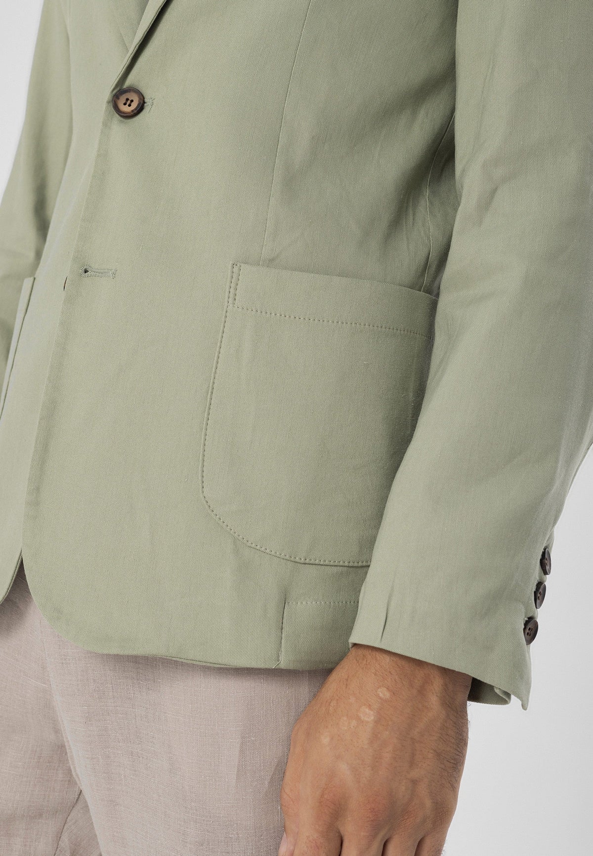 Antioch %100 Keten Erkek Blazer Ceket