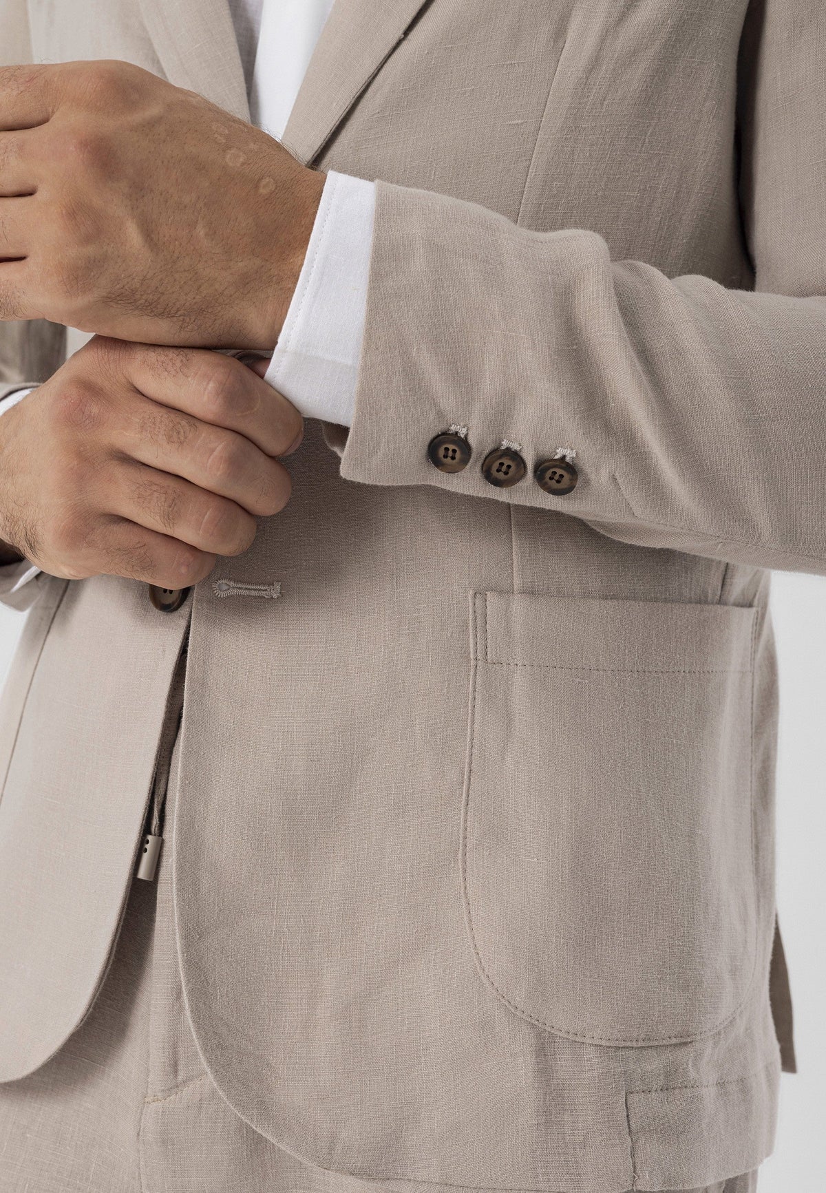 Antioch %100 Keten Erkek Blazer Ceket
