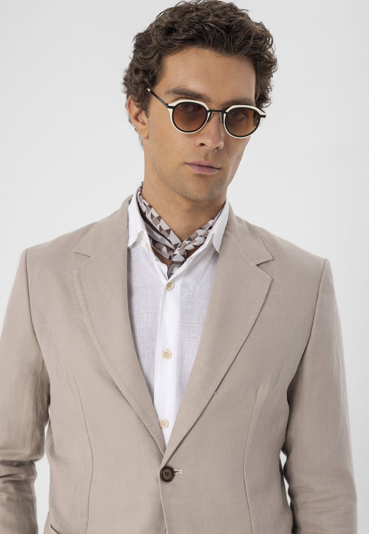 Antioch %100 Keten Erkek Blazer Ceket