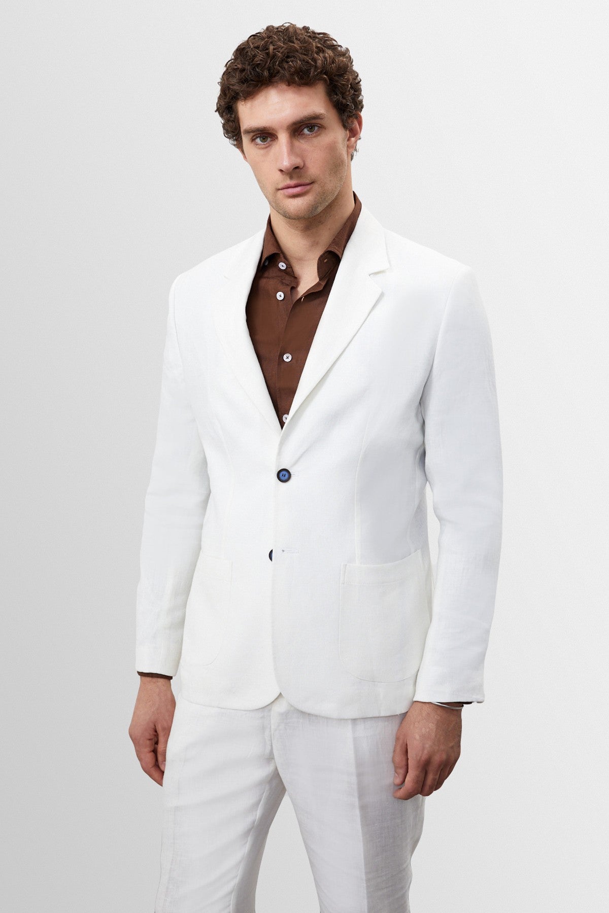 Antioch %100 Keten Erkek Blazer Ceket