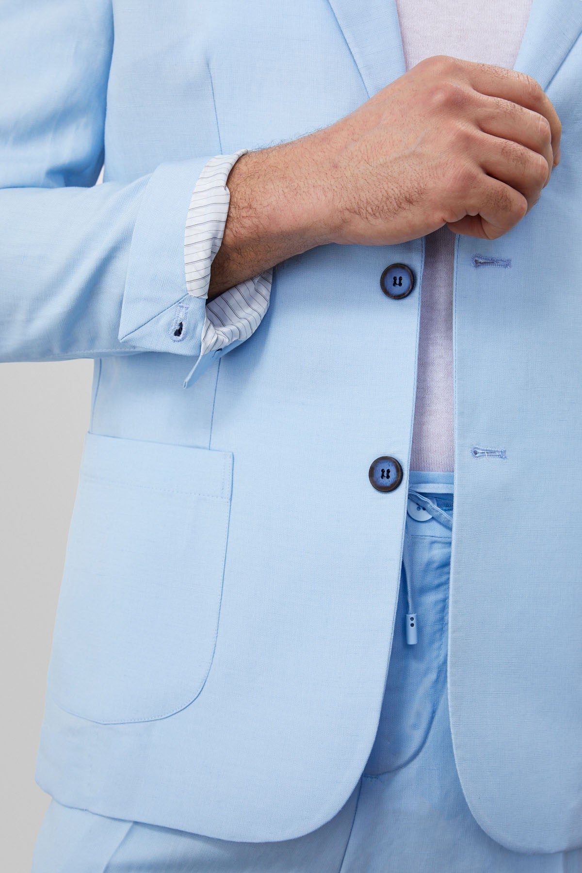 Antioch %100 Keten Erkek Blazer Ceket