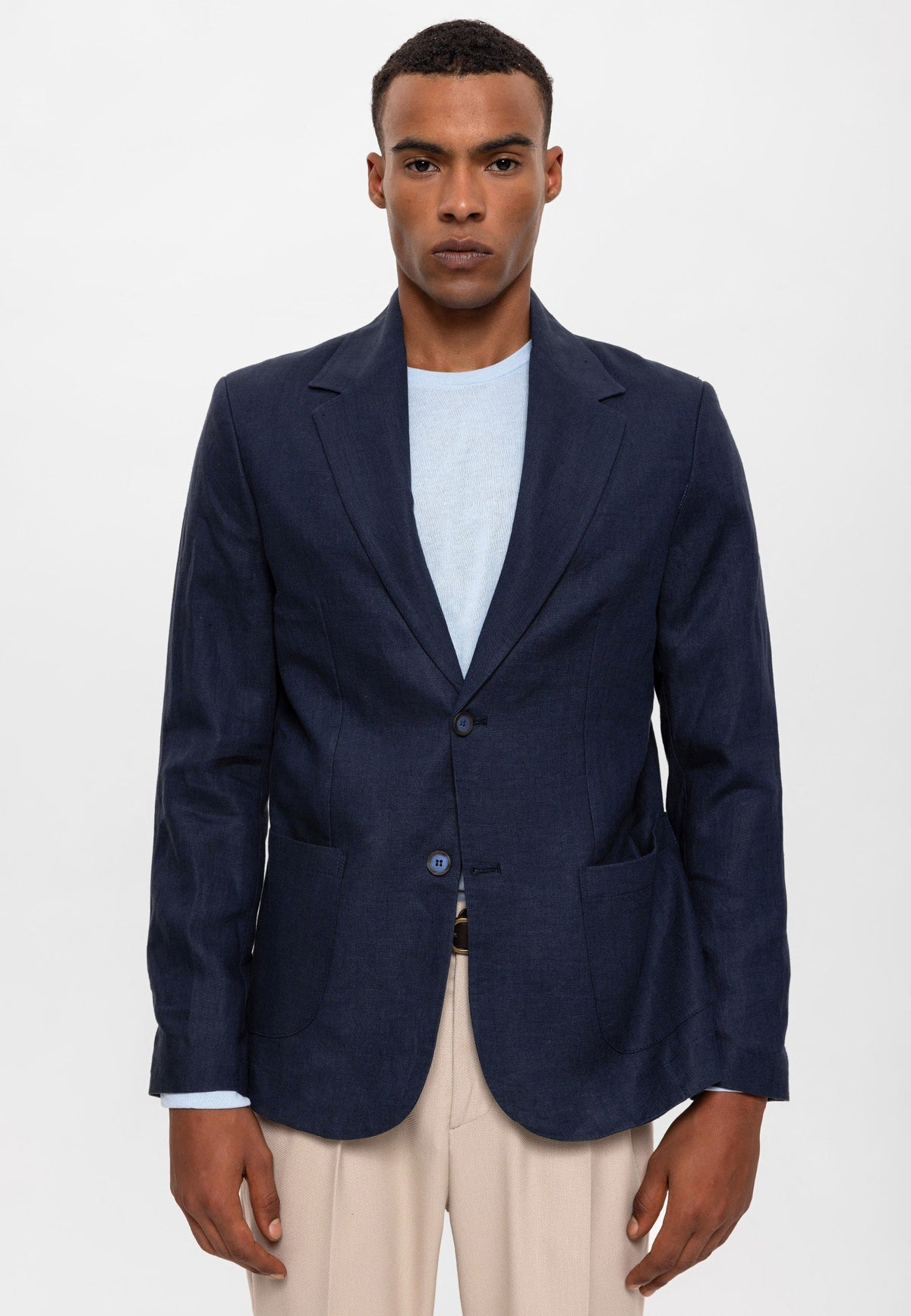 Antioch %100 Keten Erkek Blazer Ceket