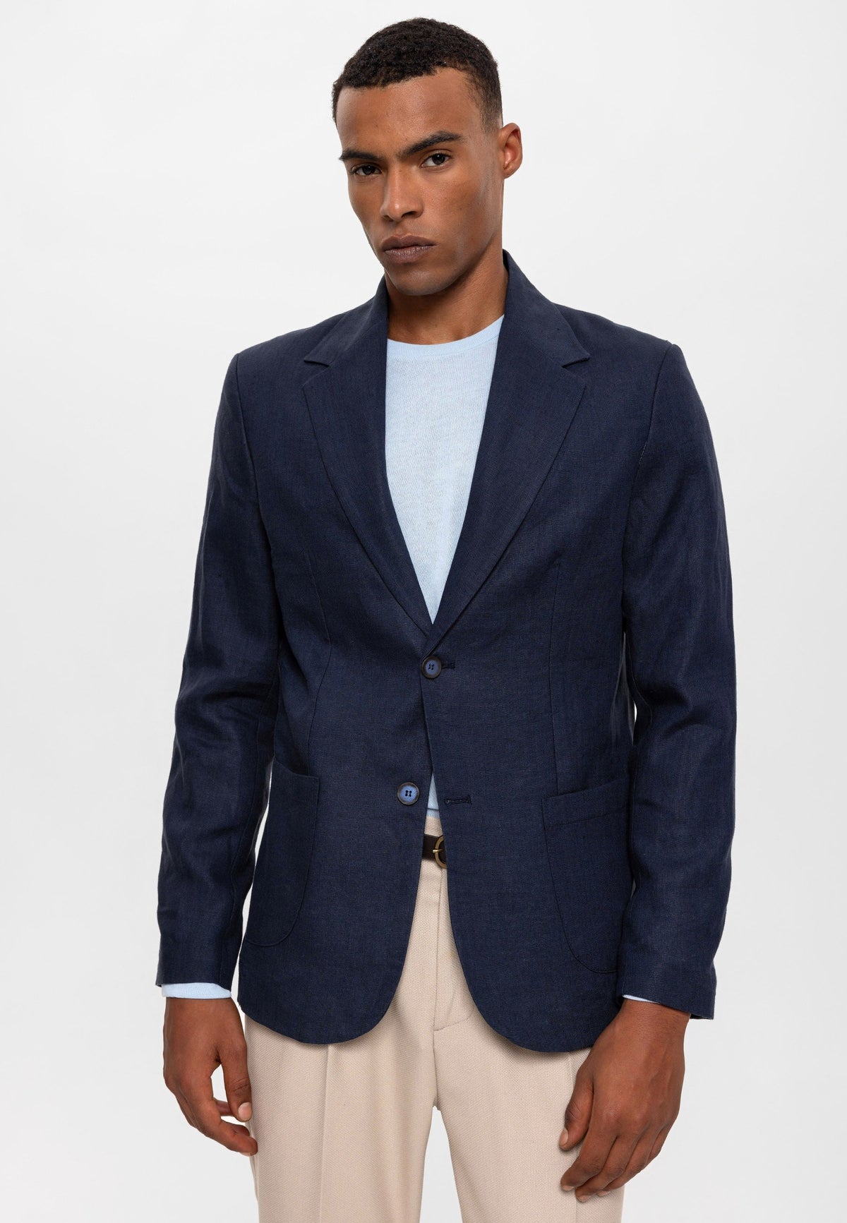 Antioch %100 Keten Erkek Blazer Ceket