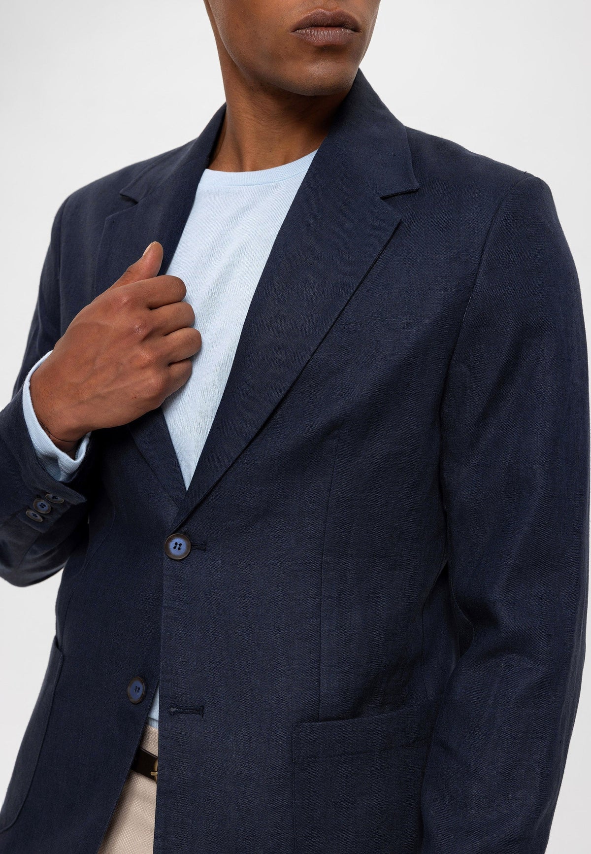 Antioch %100 Keten Erkek Blazer Ceket