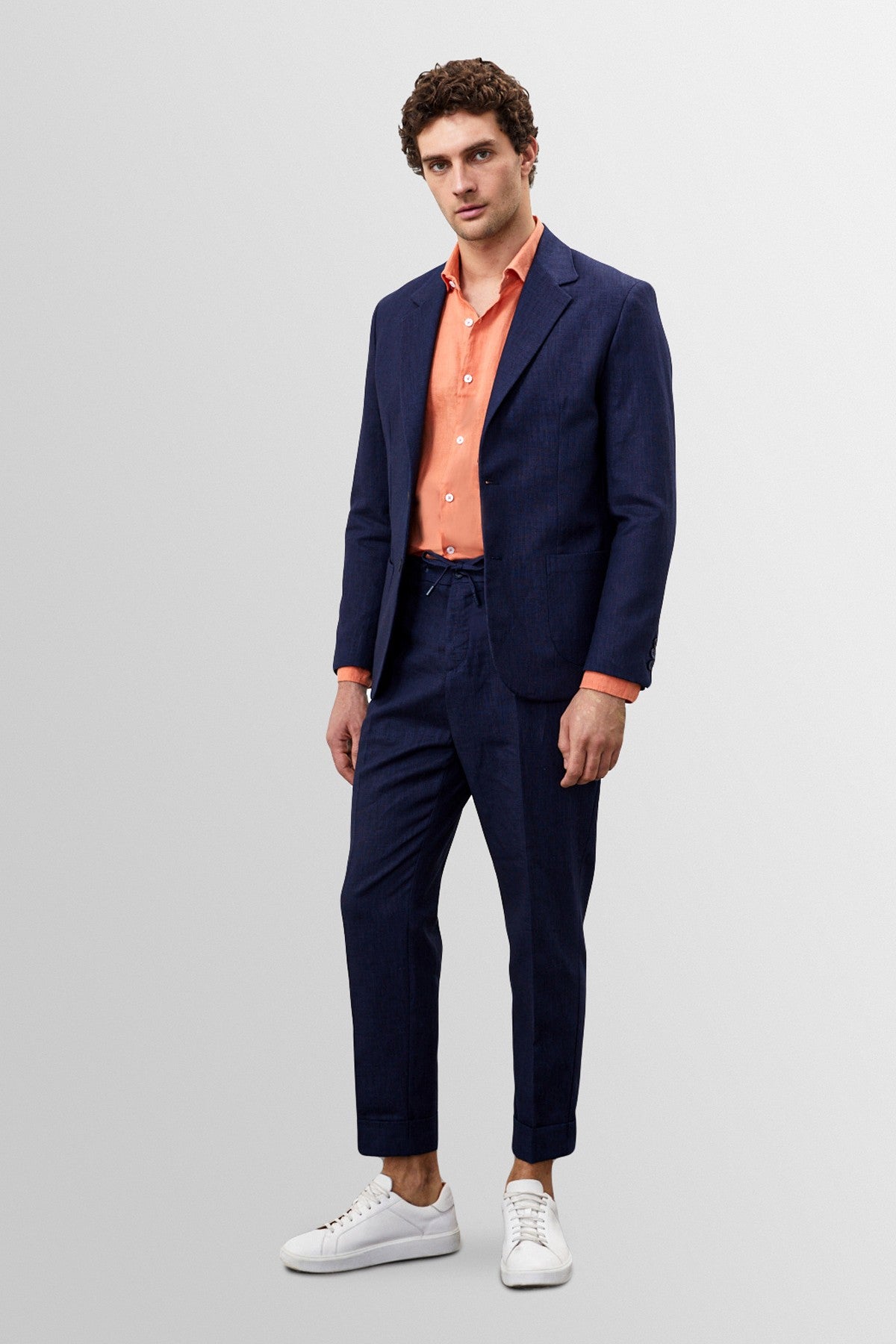 Antioch %100 Keten Erkek Blazer Ceket