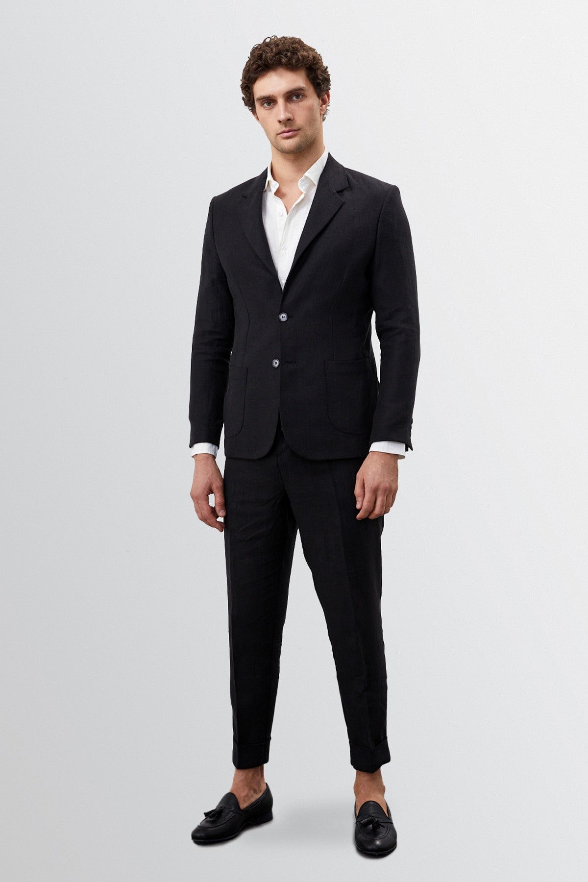 Antioch %100 Keten Erkek Blazer Ceket