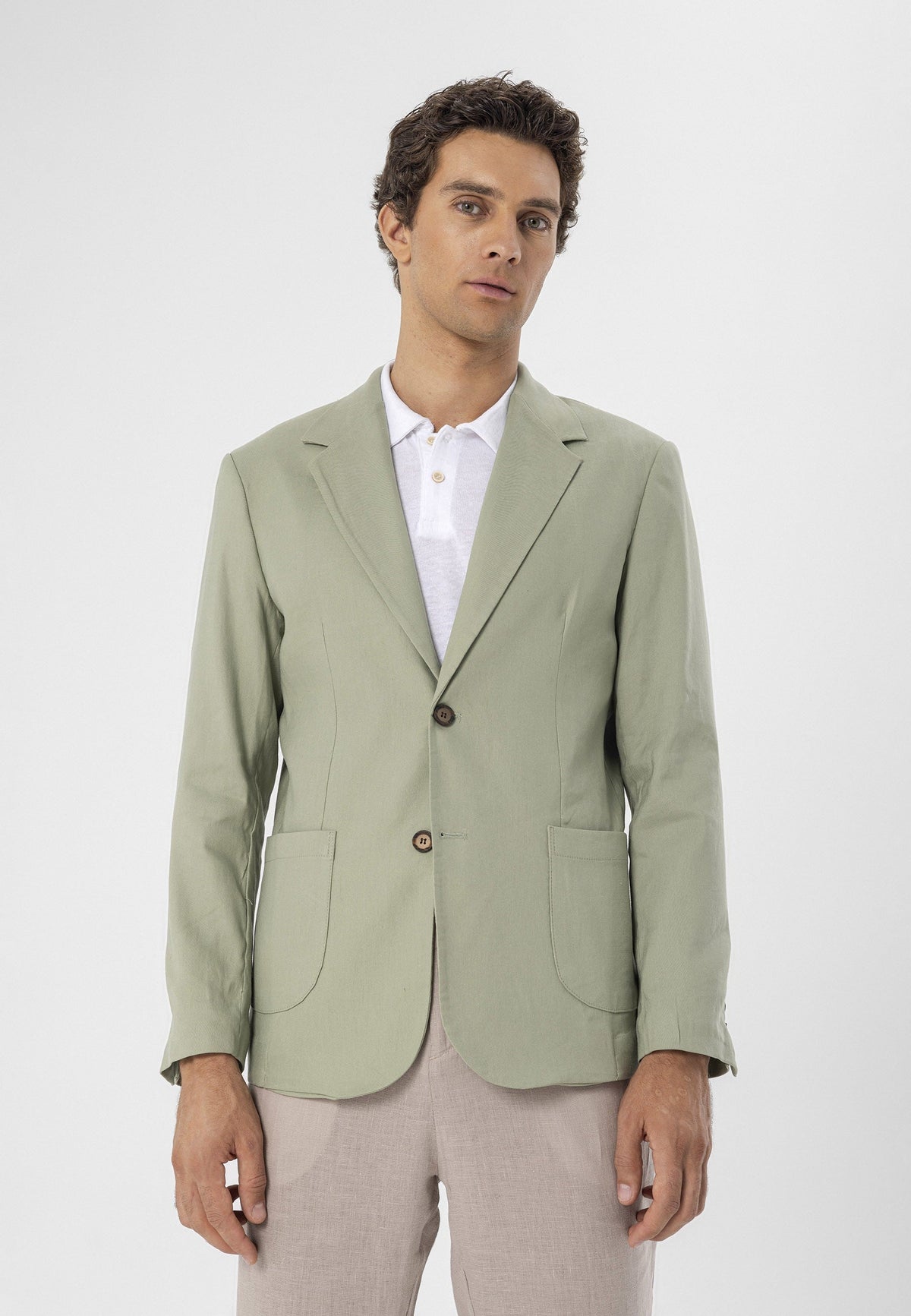 Antioch %100 Keten Erkek Blazer Ceket