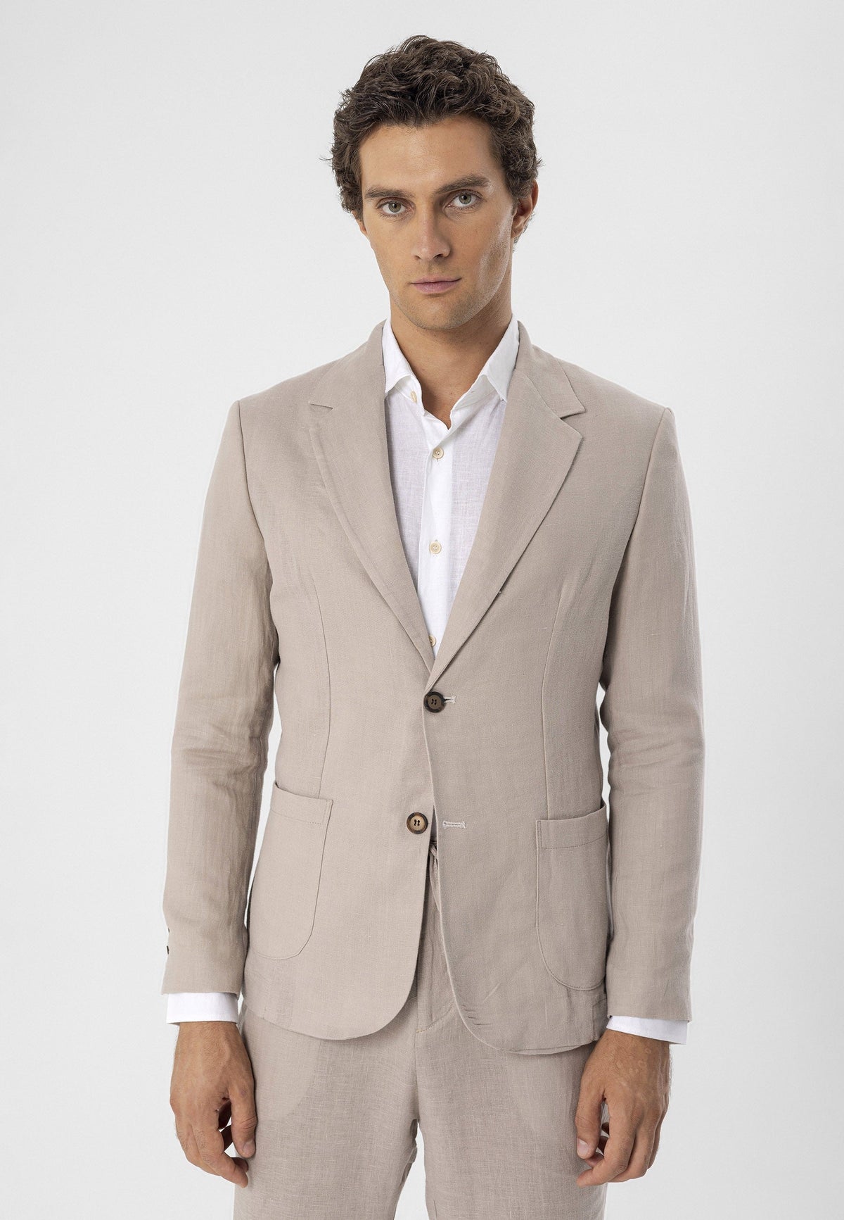 Antioch %100 Keten Erkek Blazer Ceket