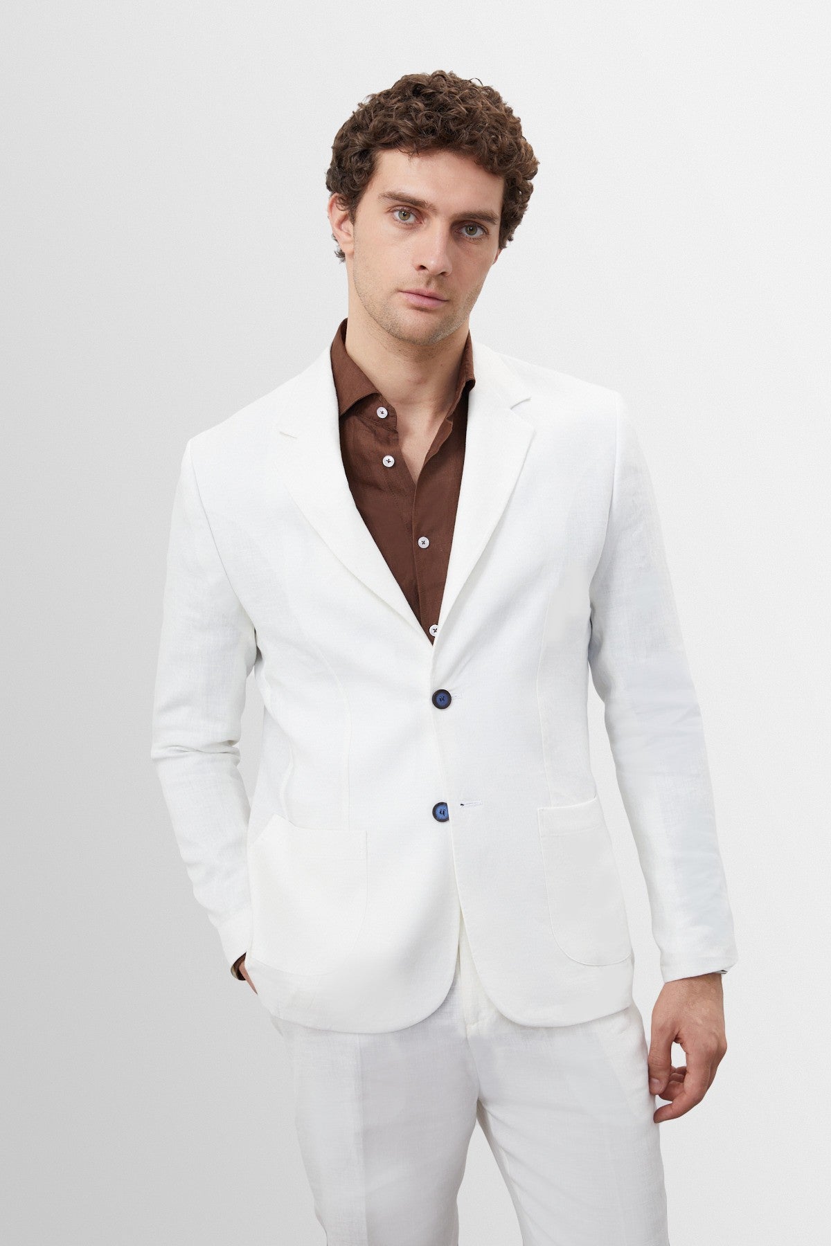 Antioch %100 Keten Erkek Blazer Ceket