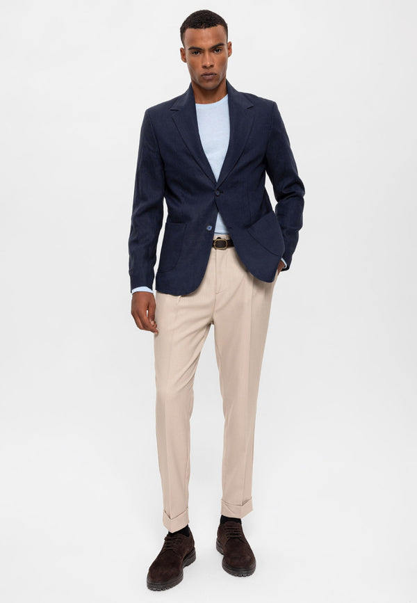 Antioch %100 Keten Erkek Blazer Ceket