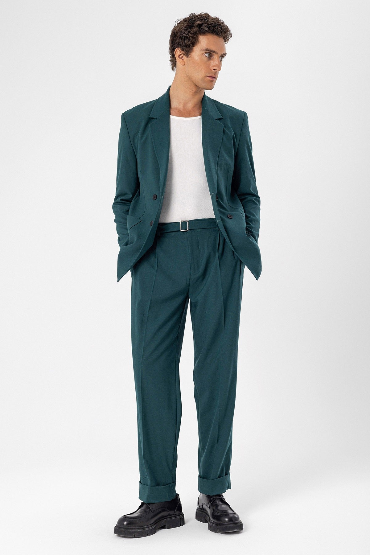 Antioch Torba Cepli Kruvaze Erkek Blazer Ceket