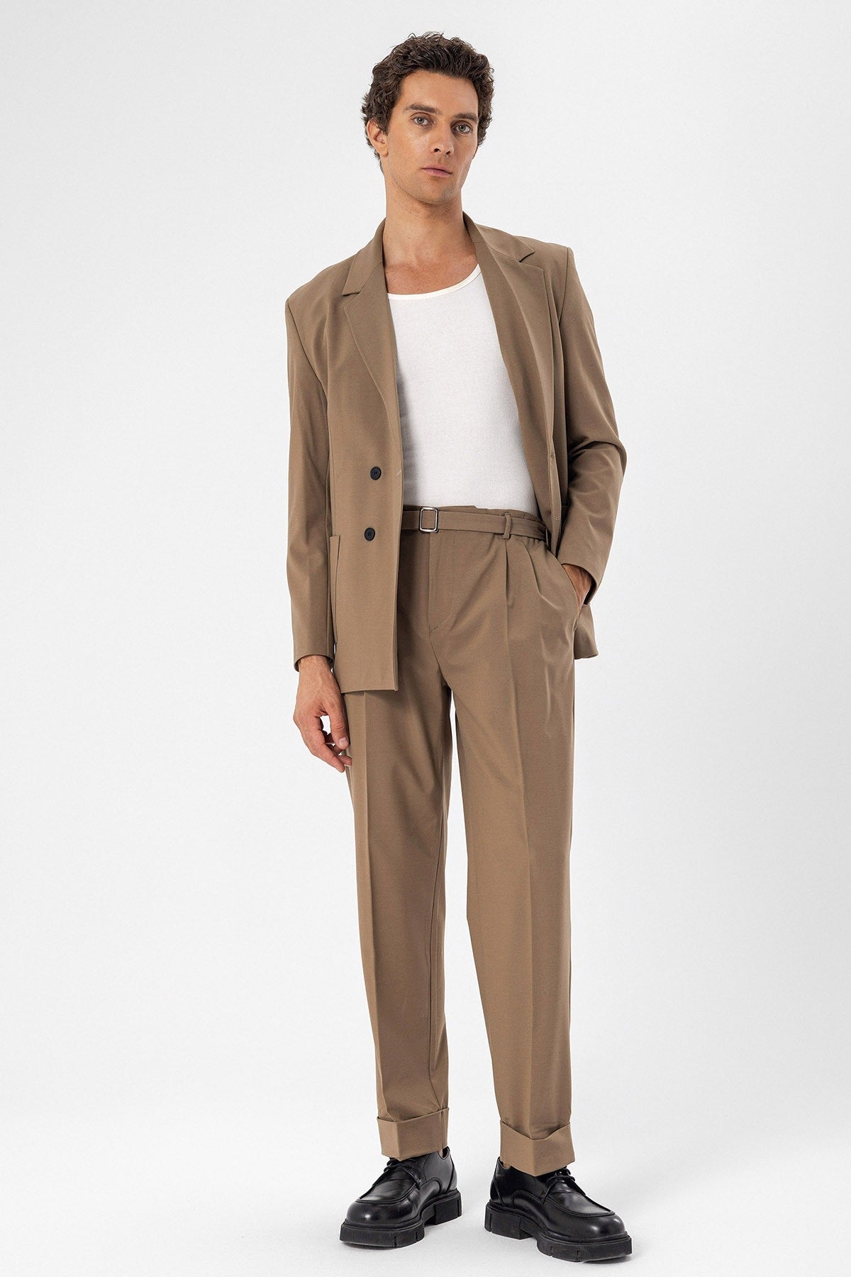 Antioch Torba Cepli Kruvaze Erkek Blazer Ceket