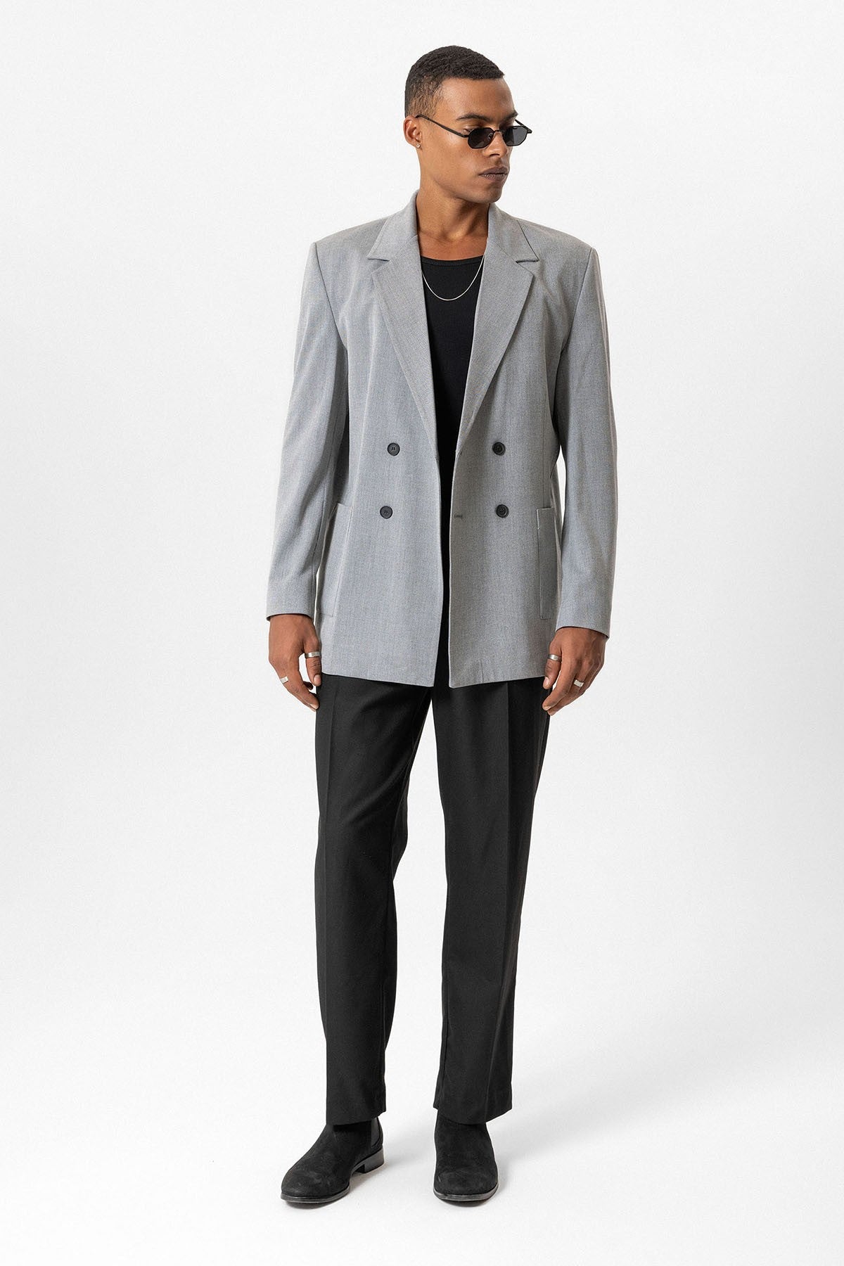 Antioch Torba Cepli Kruvaze Erkek Blazer Ceket