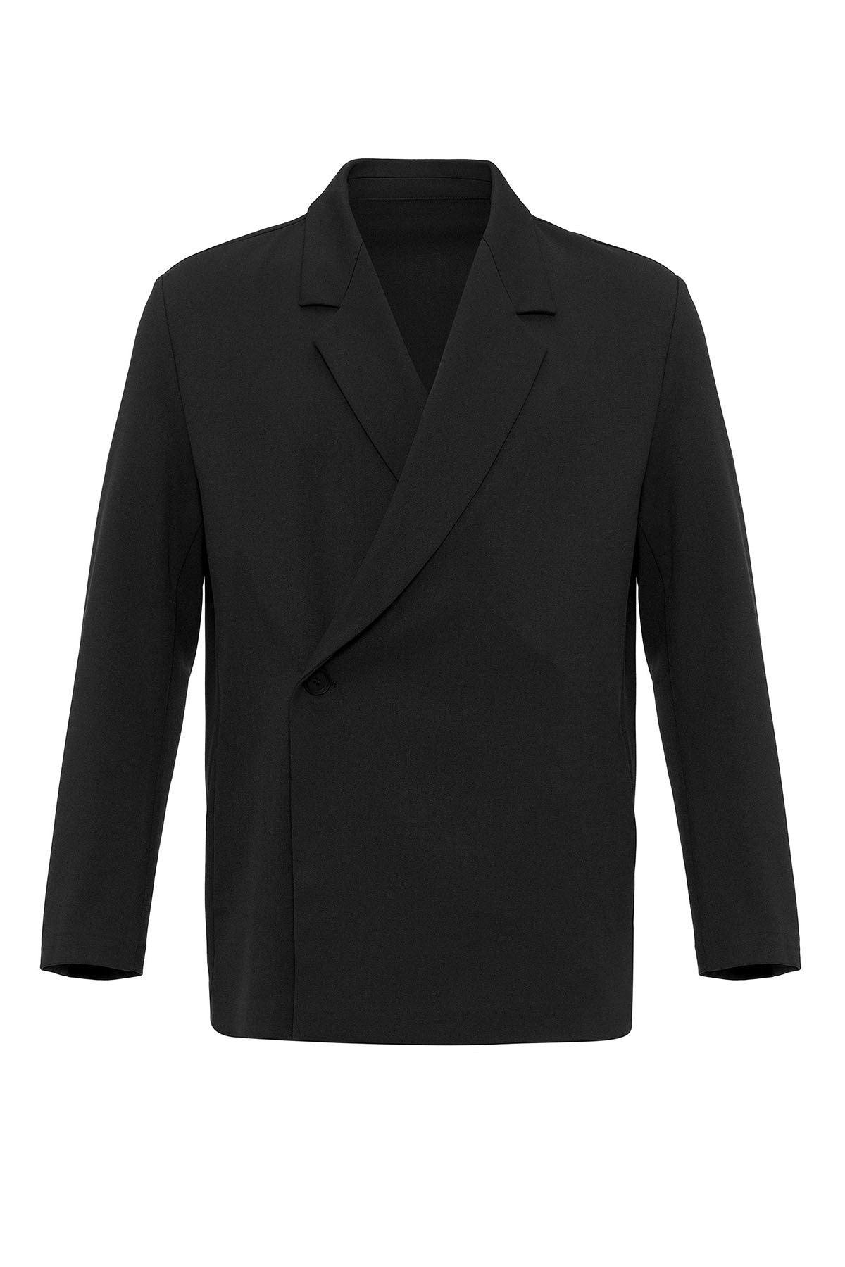 Antioch Kruvaze Kapama Gizli Cep Erkek Blazer Ceket