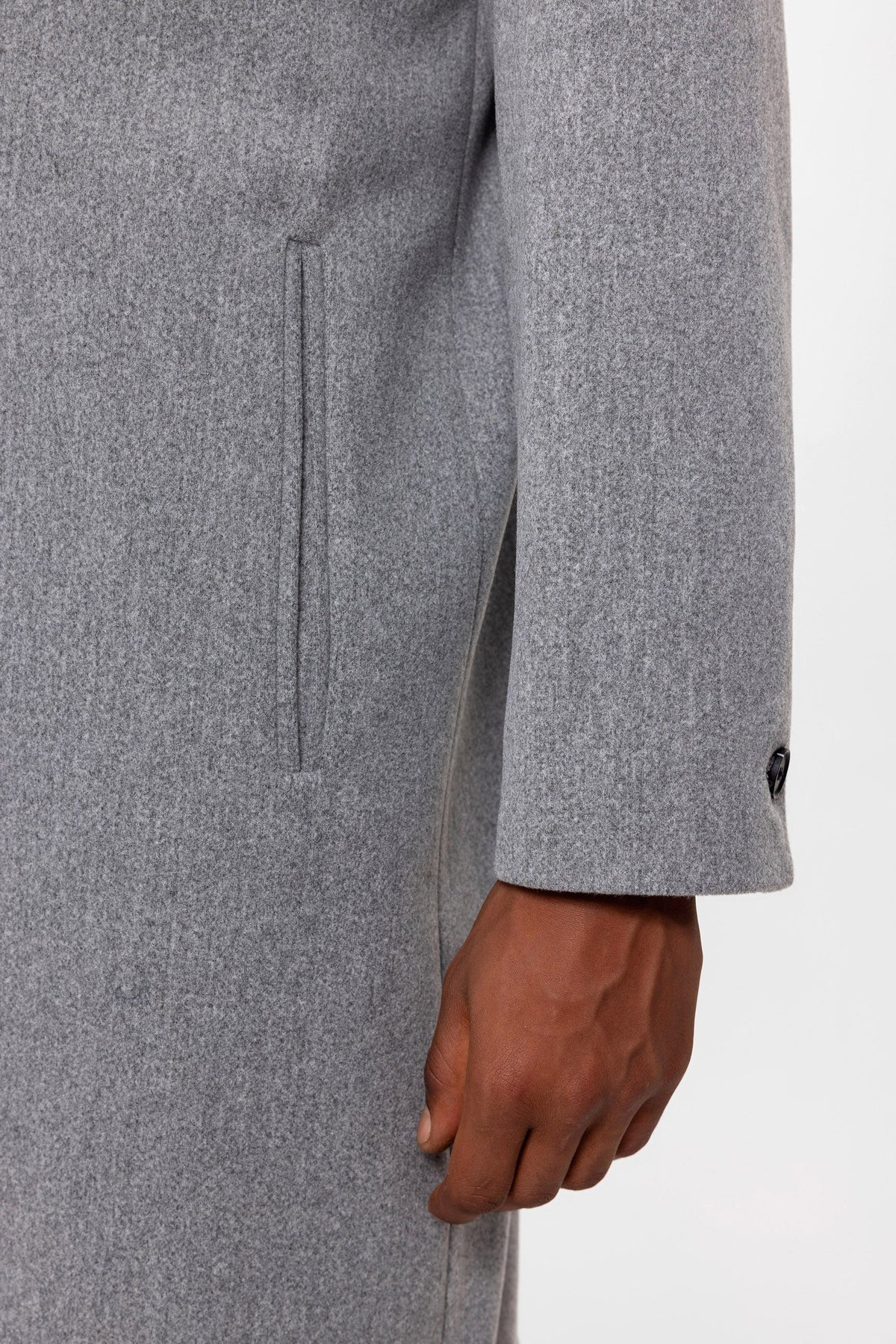 Kuşaklı Oversize Erkek Kaban