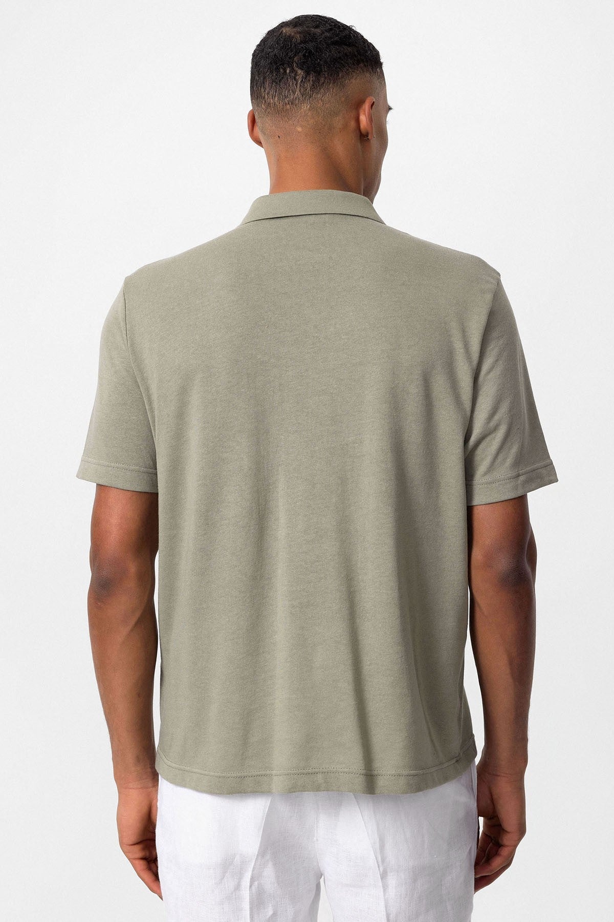 Antioch Polo Yaka Fermuarlı Erkek T-Shirt