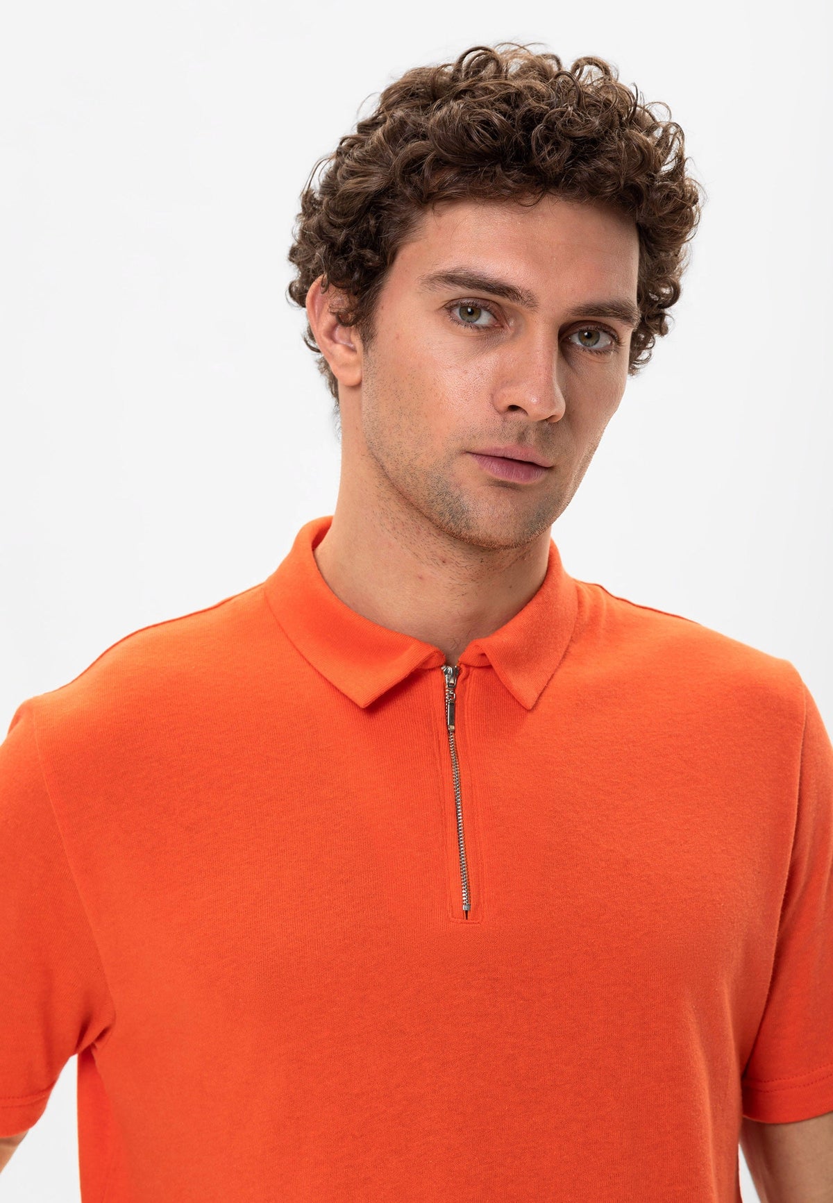 Antioch Polo Yaka Fermuarlı Erkek T-Shirt