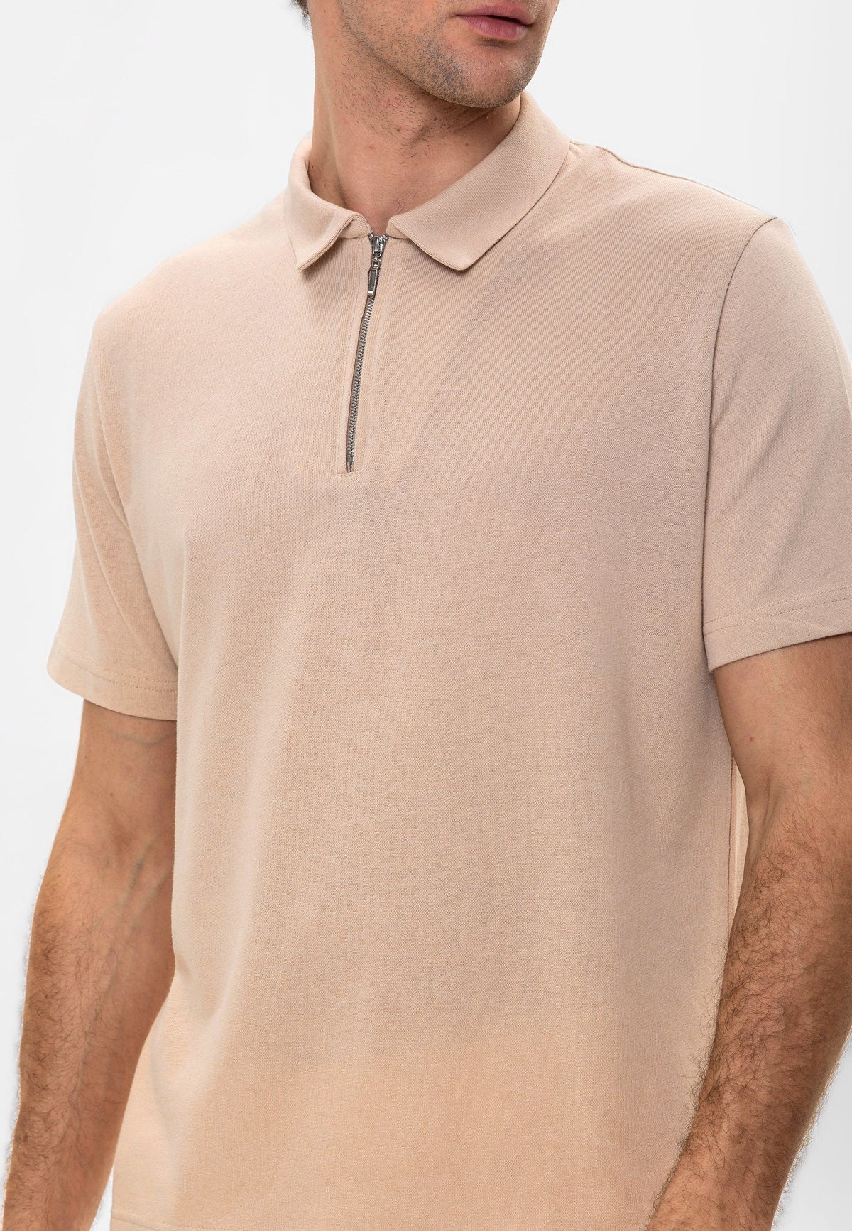 Antioch Polo Yaka Fermuarlı Erkek T-Shirt
