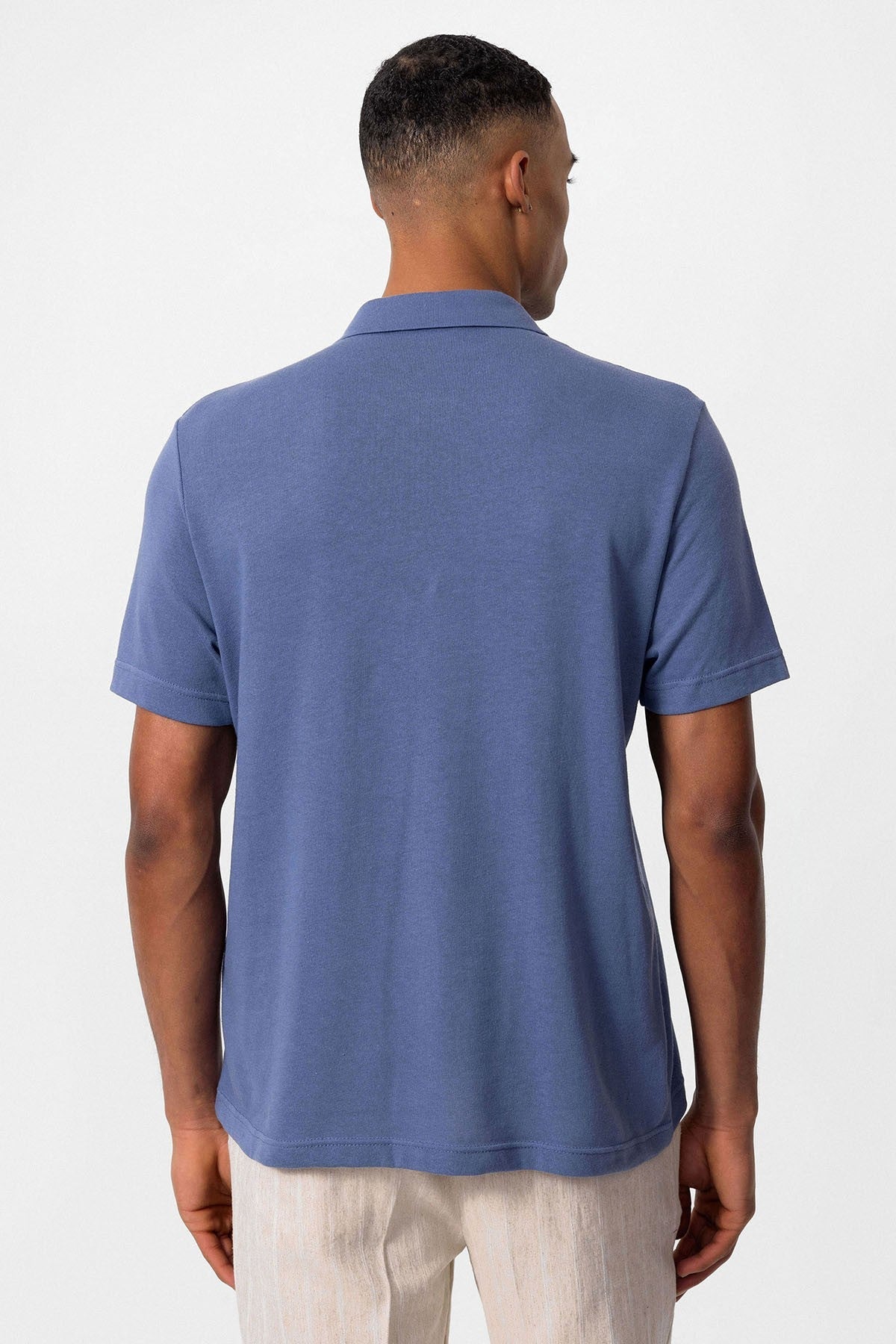 Antioch Polo Yaka Fermuarlı Erkek T-Shirt