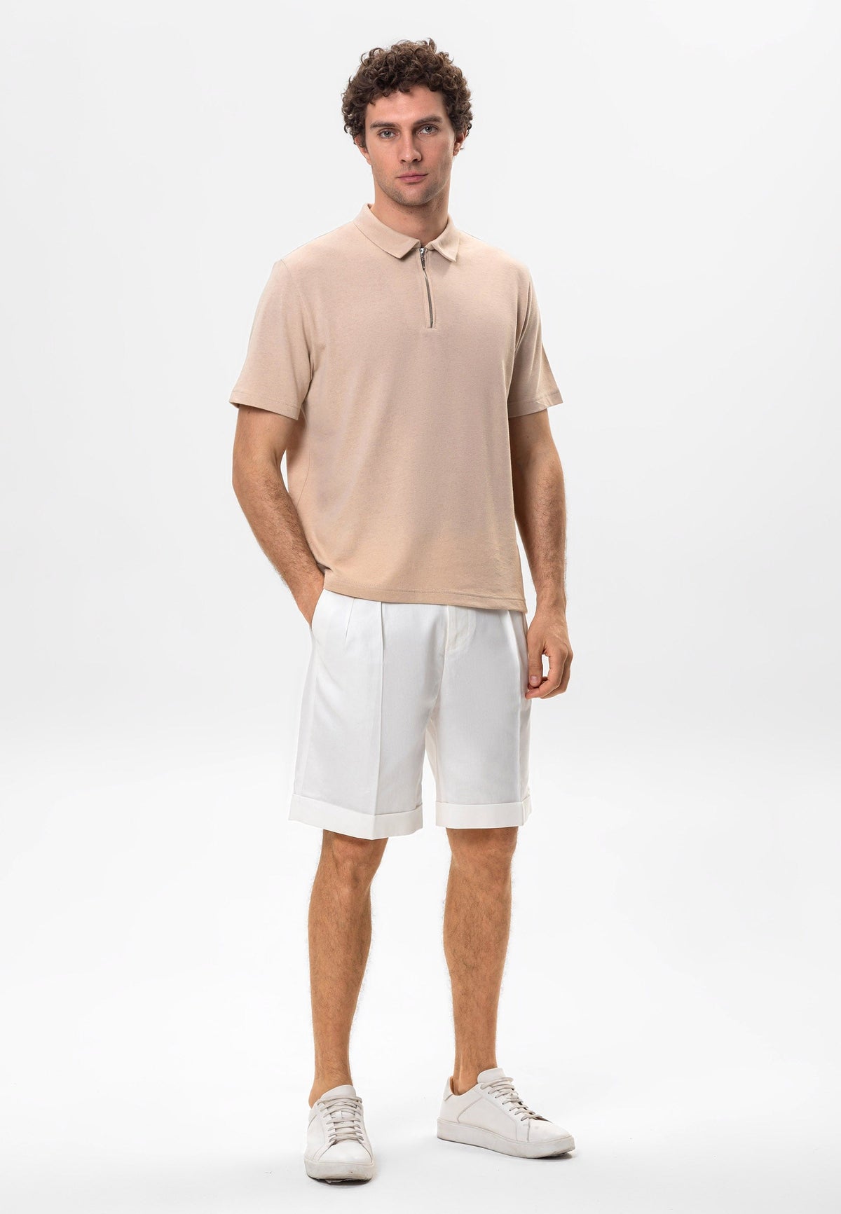 Antioch Polo Yaka Fermuarlı Erkek T-Shirt