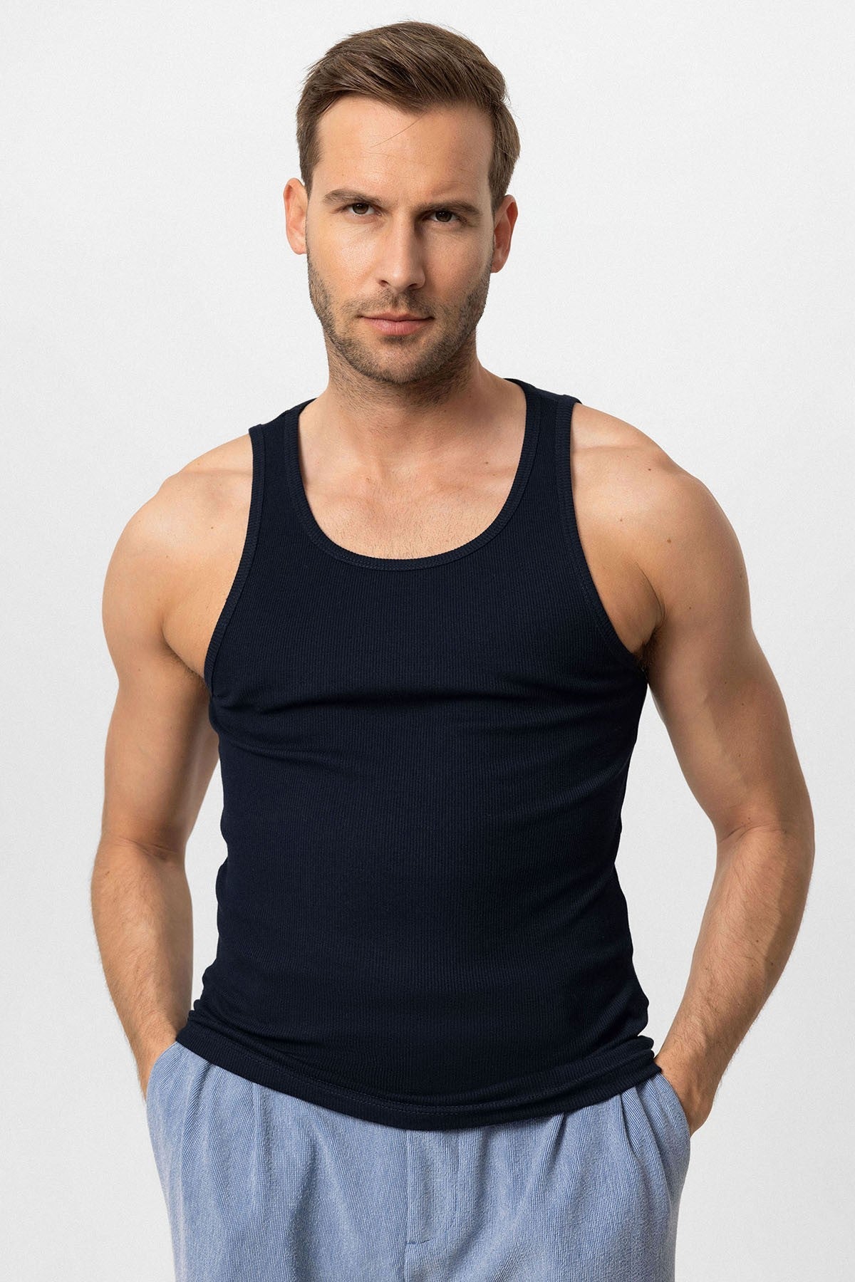 Slim Fit Erkek Atlet
