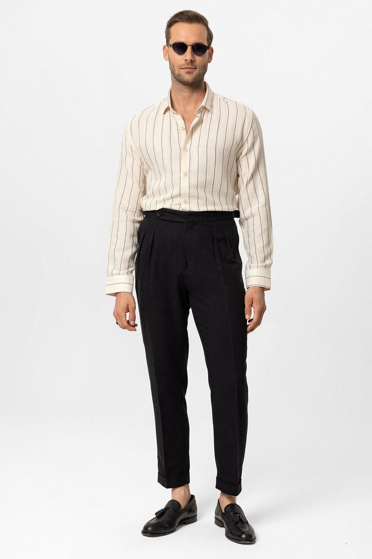 Antioch Slim Fit Çizgili Erkek Gömlek