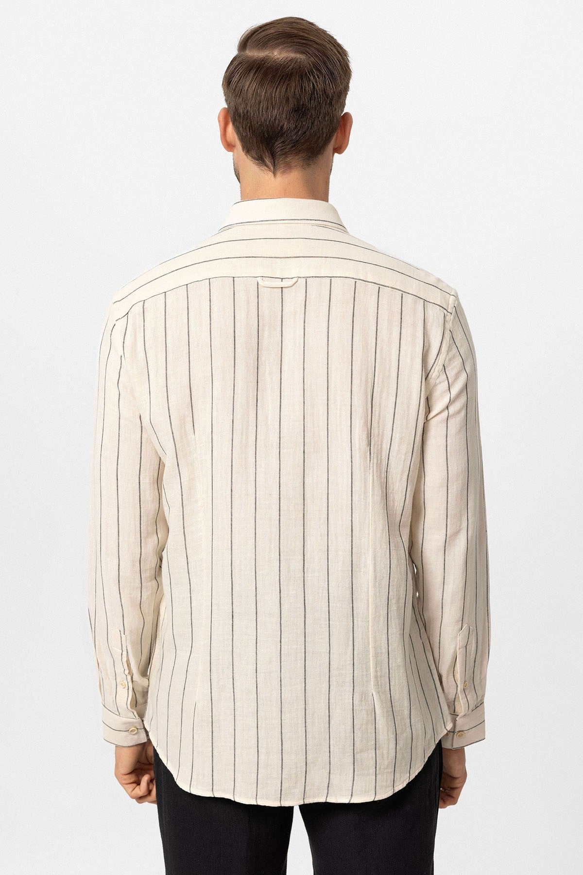 Antioch Slim Fit Çizgili Erkek Gömlek