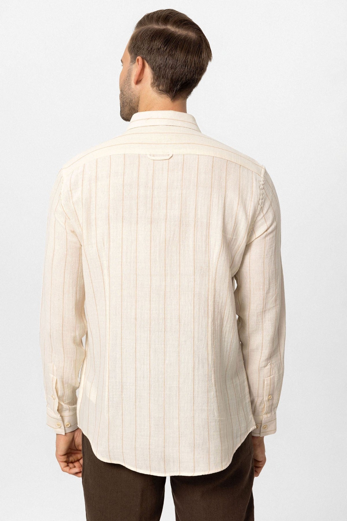 Antioch Slim Fit Çizgili Erkek Gömlek