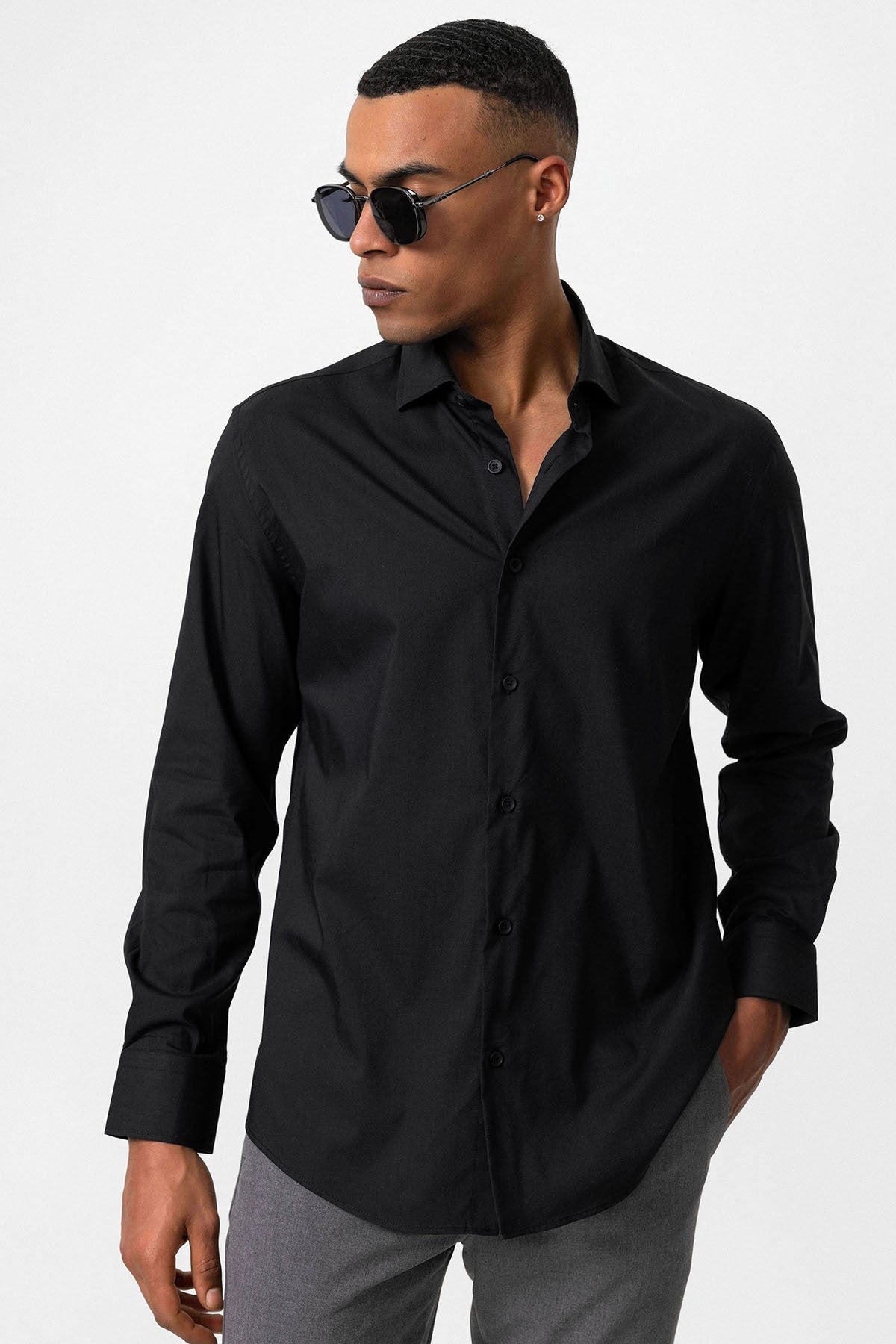 Antioch Slim Fit Klasik Erkek Gömlek