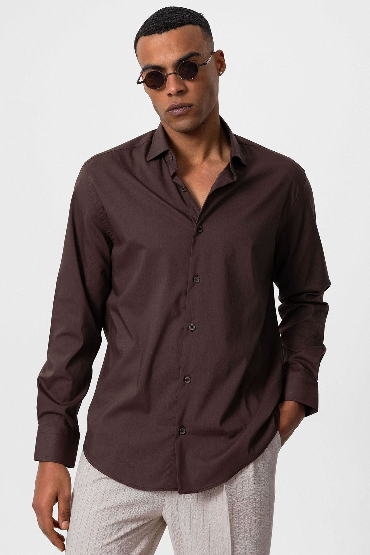 Antioch Slim Fit Klasik Erkek Gömlek