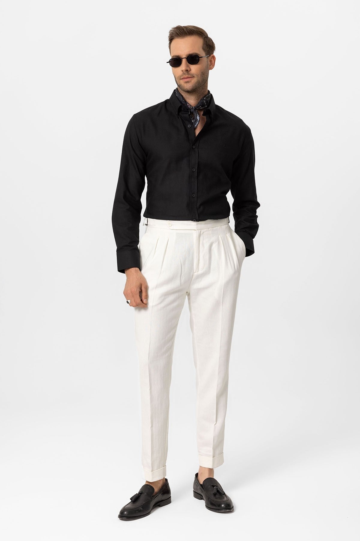 Antioch Yaka Düğmeli Slim Fit Erkek Gömlek