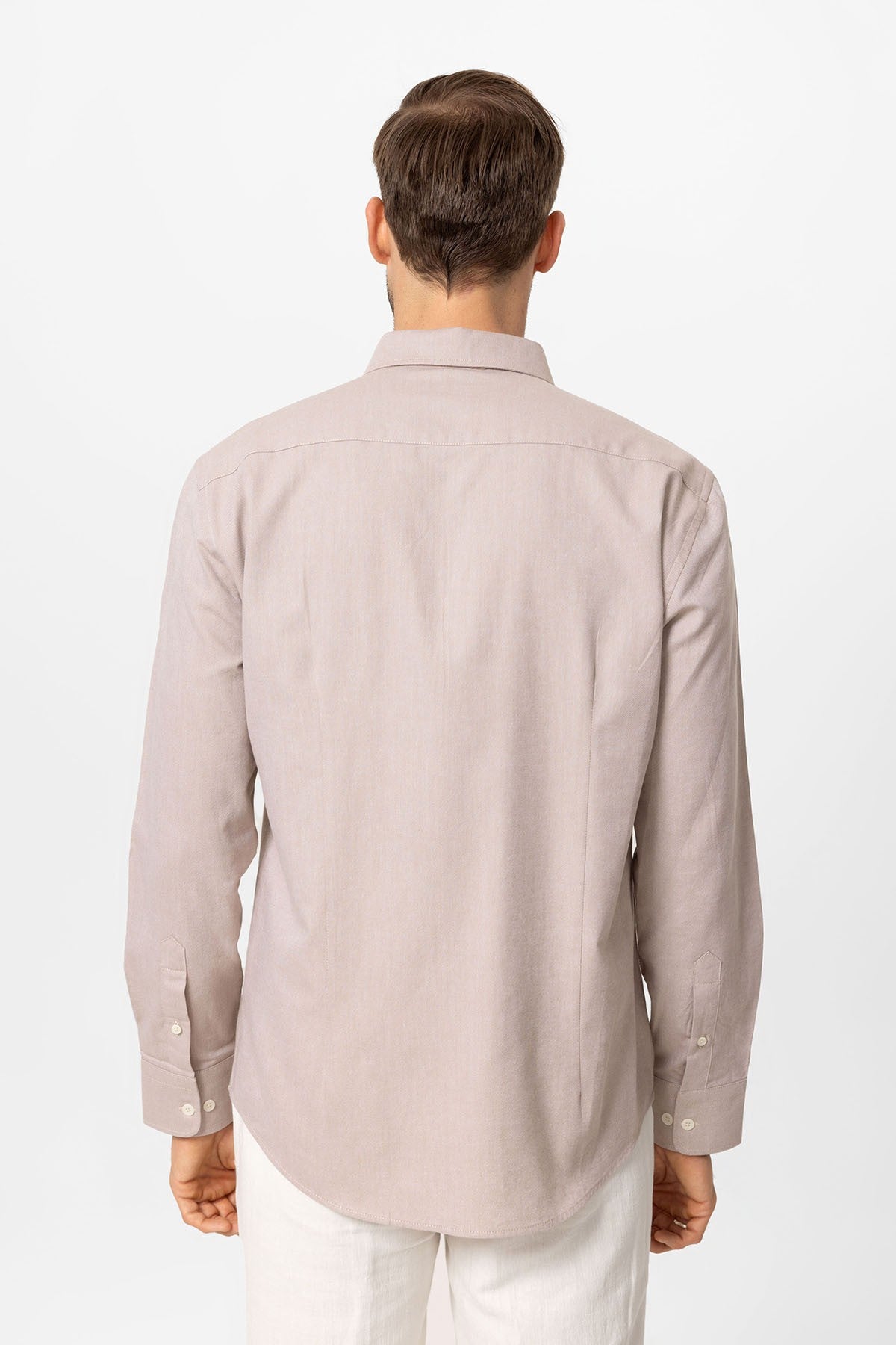 Antioch Yaka Düğmeli Slim Fit Erkek Gömlek