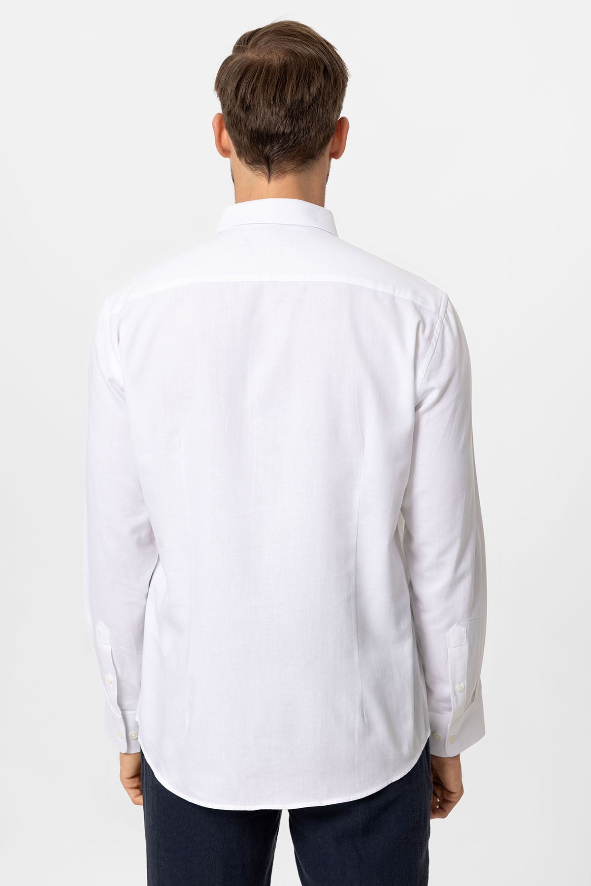 Antioch Yaka Düğmeli Slim Fit Erkek Gömlek