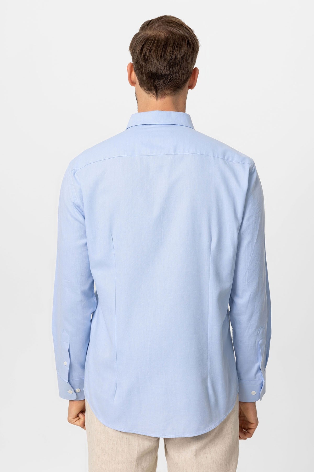 Antioch Yaka Düğmeli Slim Fit Erkek Gömlek