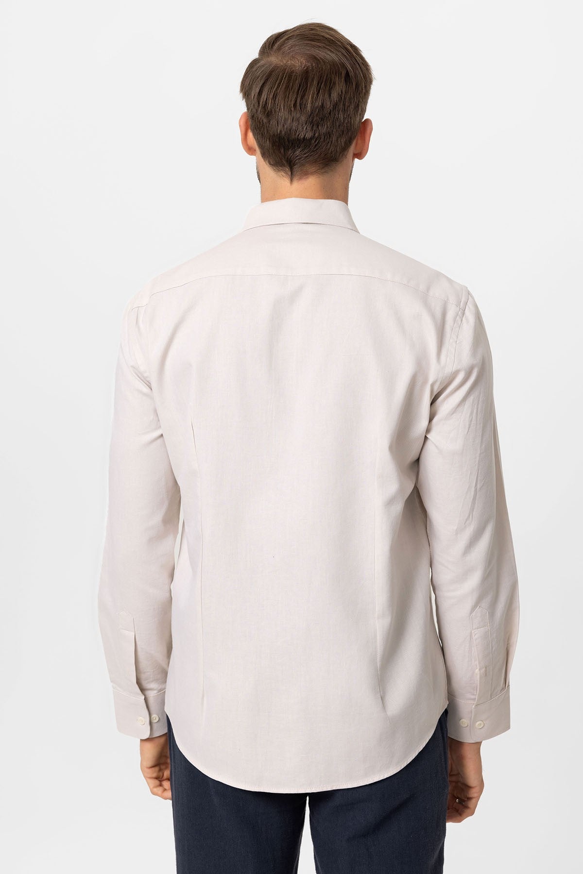 Antioch Yaka Düğmeli Slim Fit Erkek Gömlek