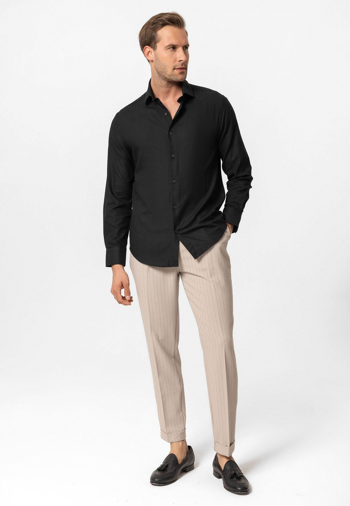 Antioch Uzun Kollu Slim Fit Erkek Gömlek