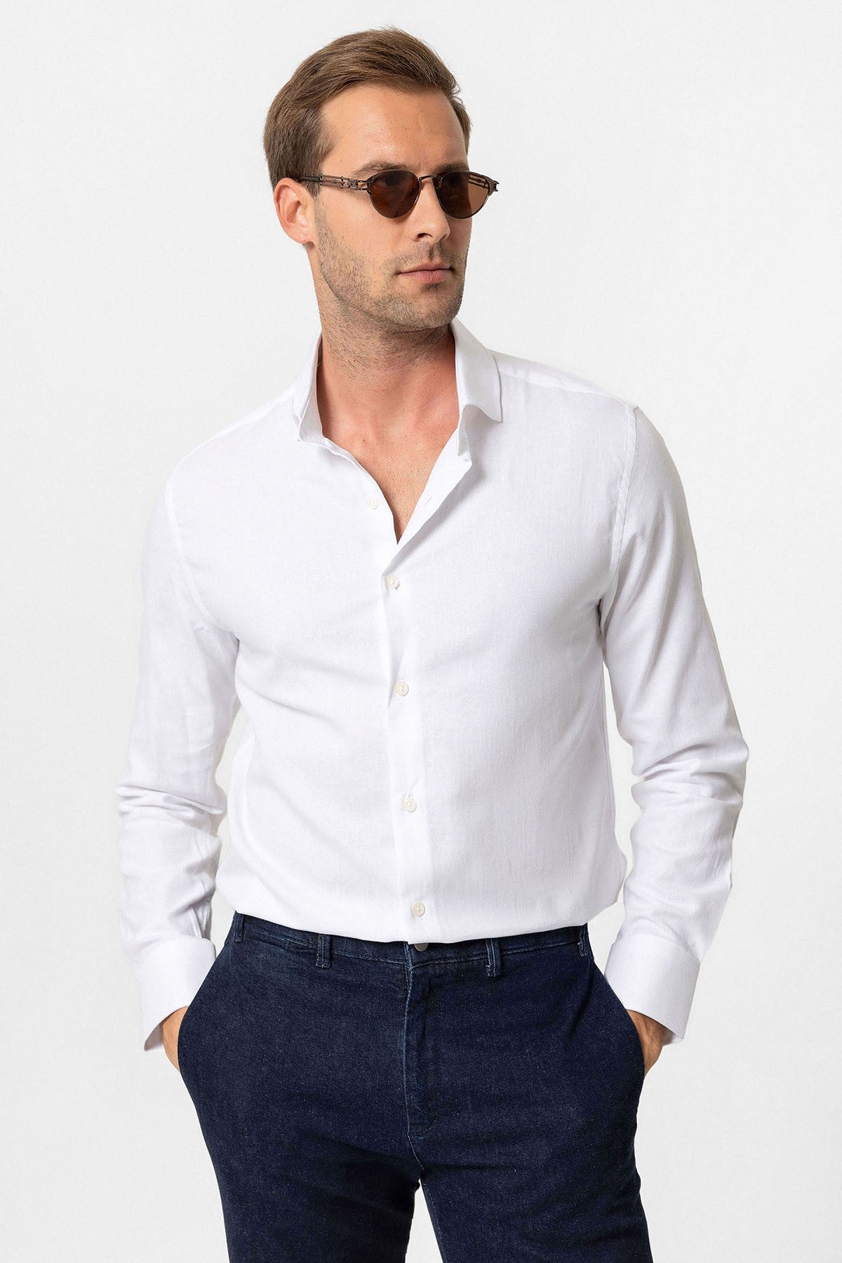 Antioch Uzun Kollu Slim Fit Erkek Gömlek